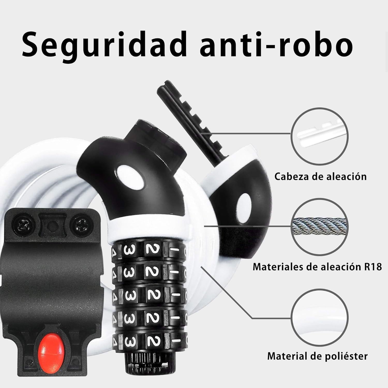 Thumbnail 4 de REHKITTZ Candado Cadena 120 cm 5 dígitos