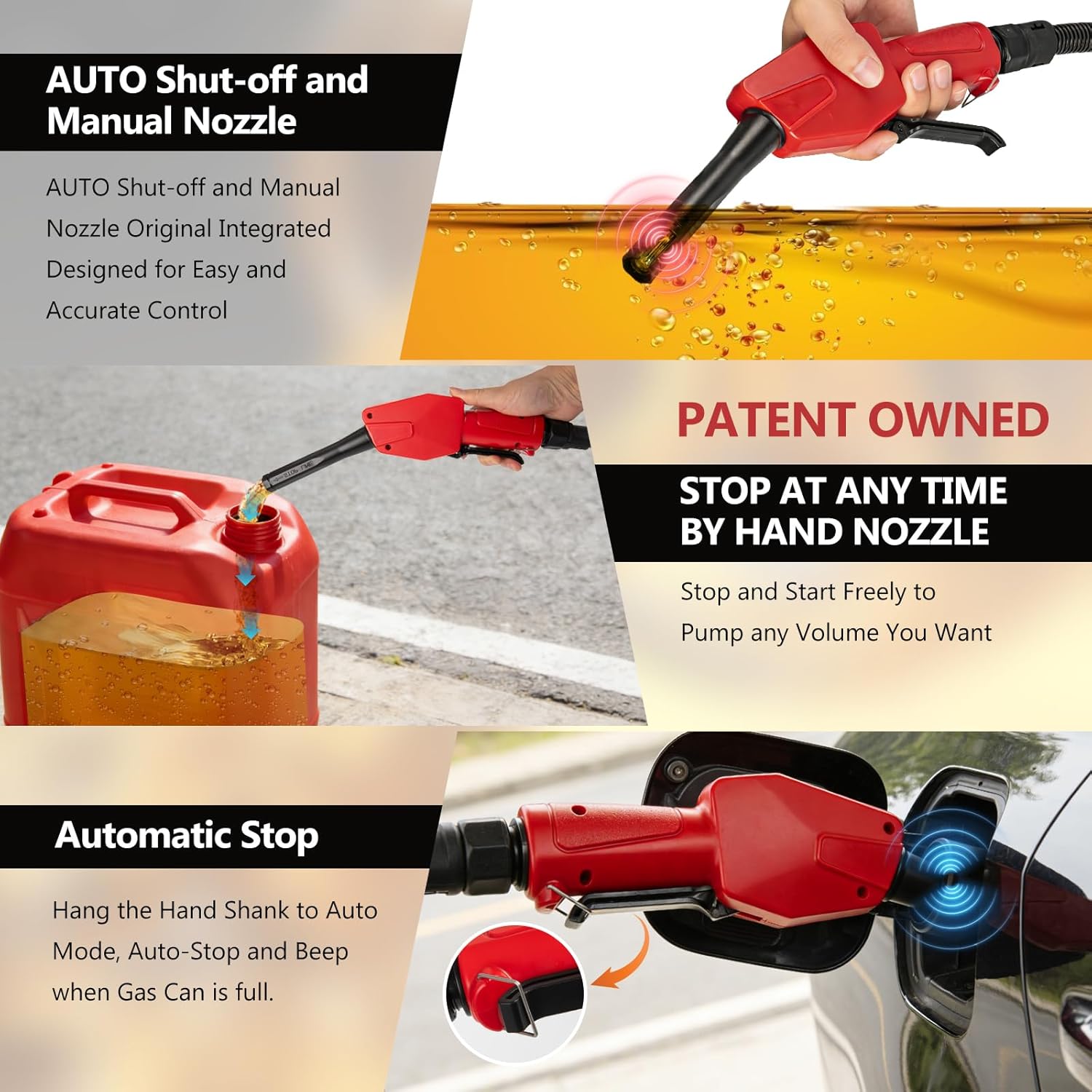 Thumbnail 1 de Vierkate 5GPM Cordless Fuel Transfer Pump with Auto-Stop & Hand Nozzle