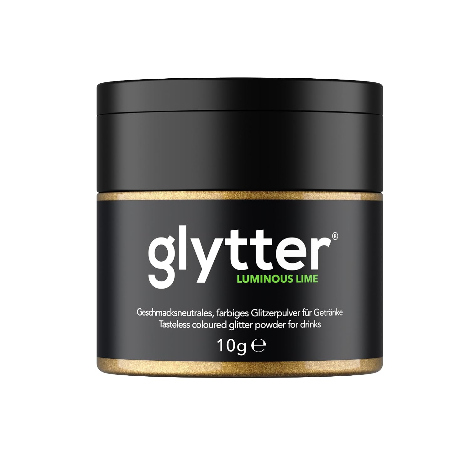 Detalle de Glytter Glitzerpulver Neongrün 100 Getränke 🍹