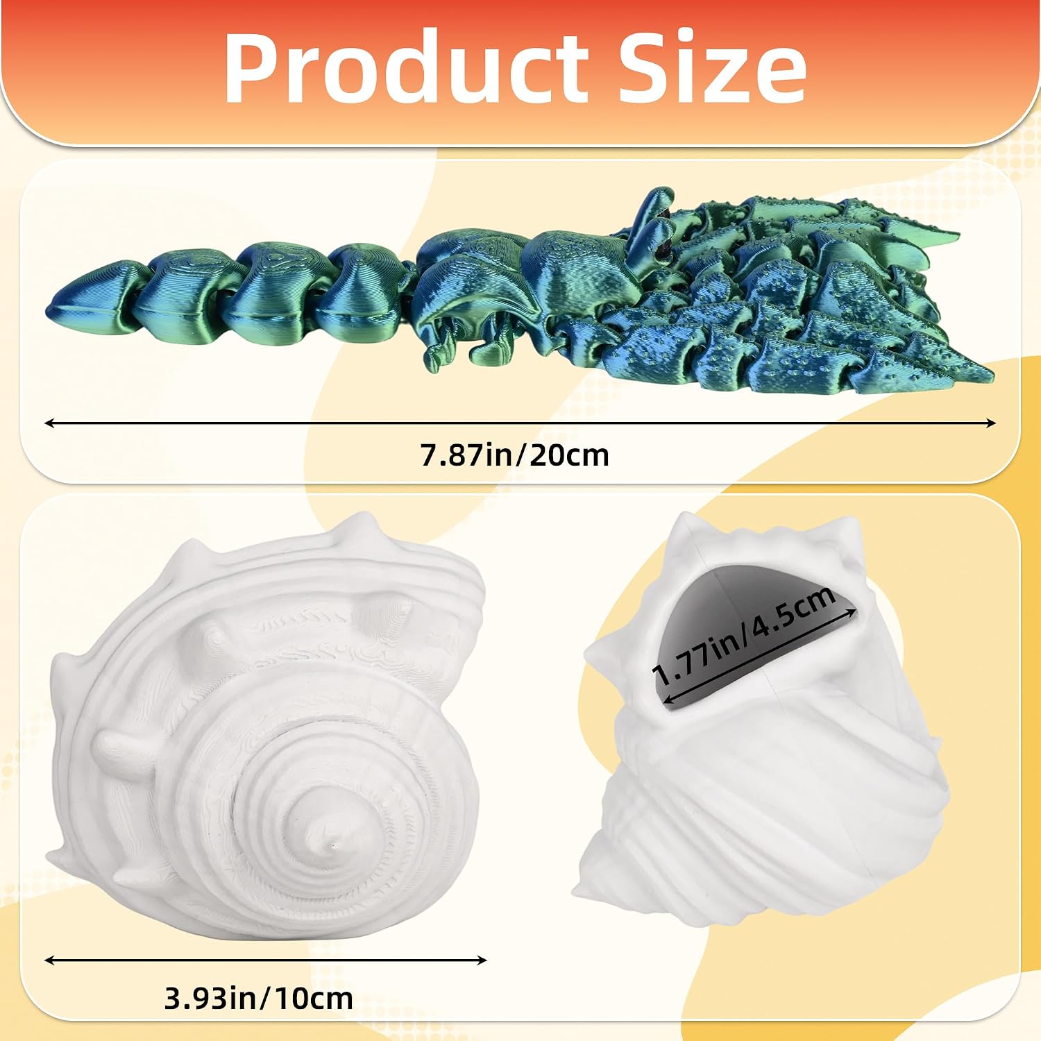 Detalle 2 de meshcraft Teal hermit crab01 3D-Printed Figurine, PLA Desk Toy in Teal