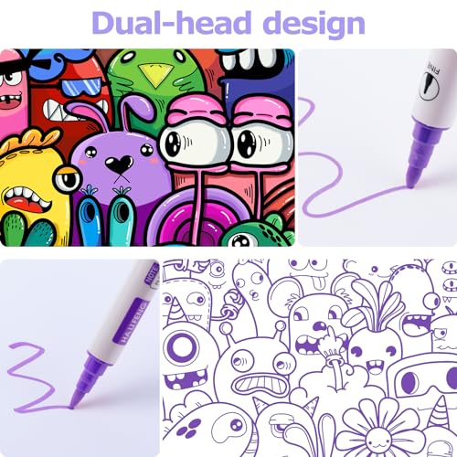Detalle 1 de Carehabi Pennarelli Acrilici 24 colori per hobby creativi 🎨