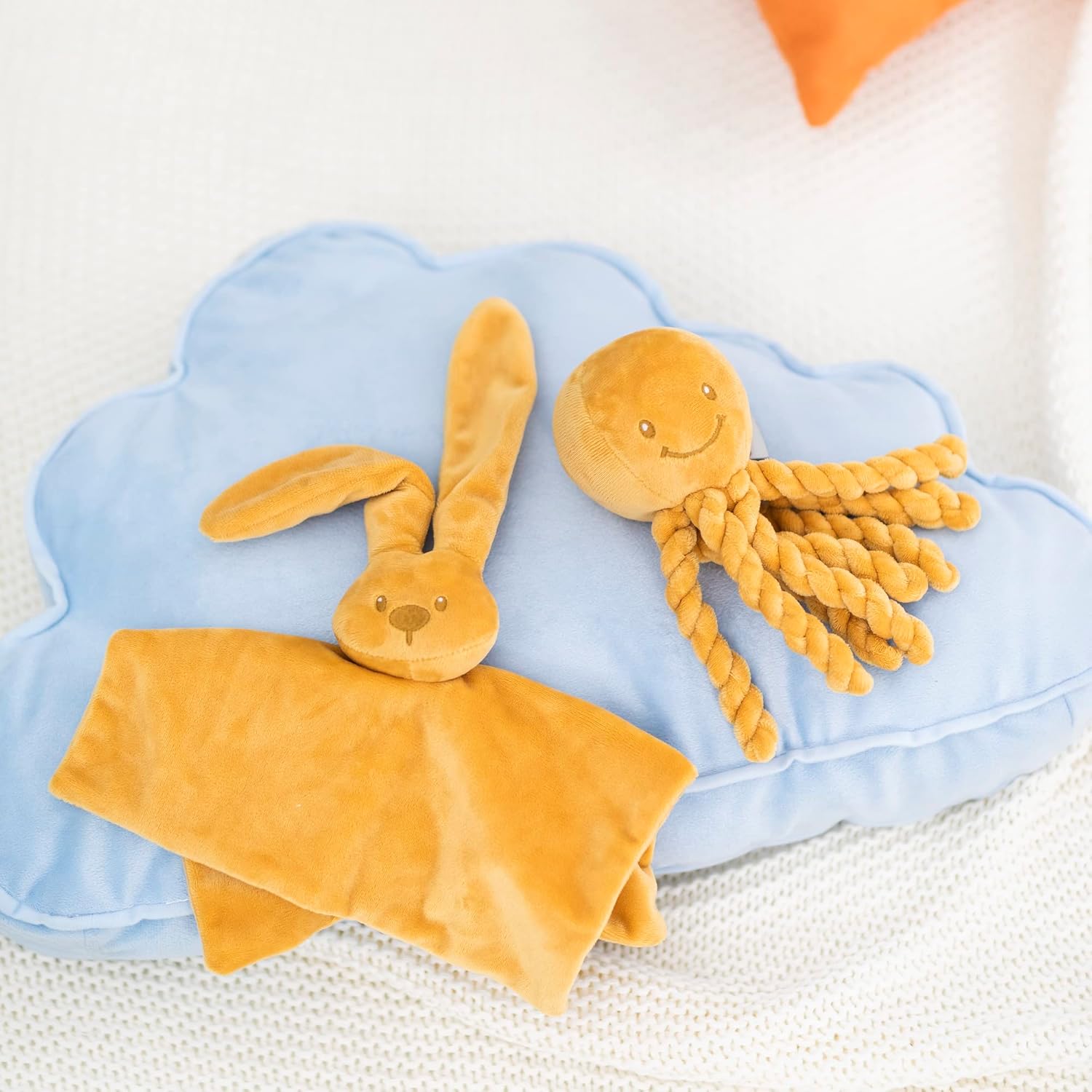 Thumbnail 5 de Nattou Kuscheltier Oktopus Lapidou 23 cm – Für Neugeborene und Frühgeborene, Ocker