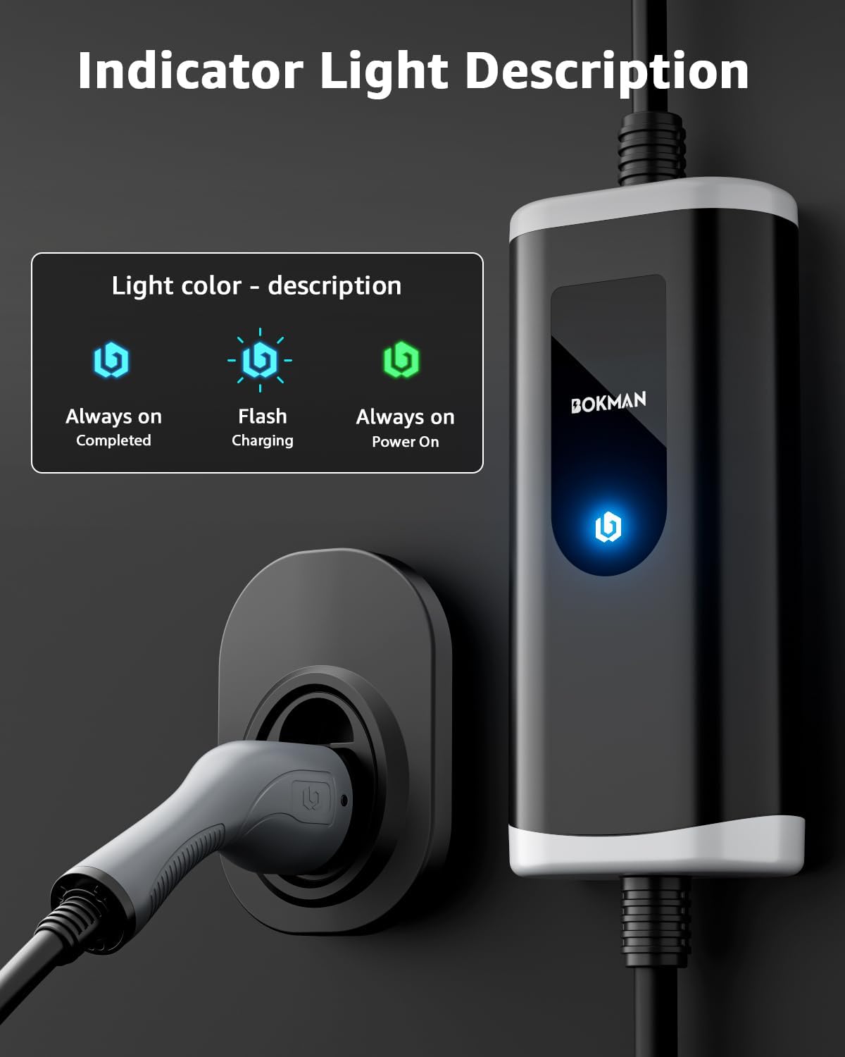 Thumbnail 3 de bokman EV Charger Type 2 to 3 Pin Plug 10M