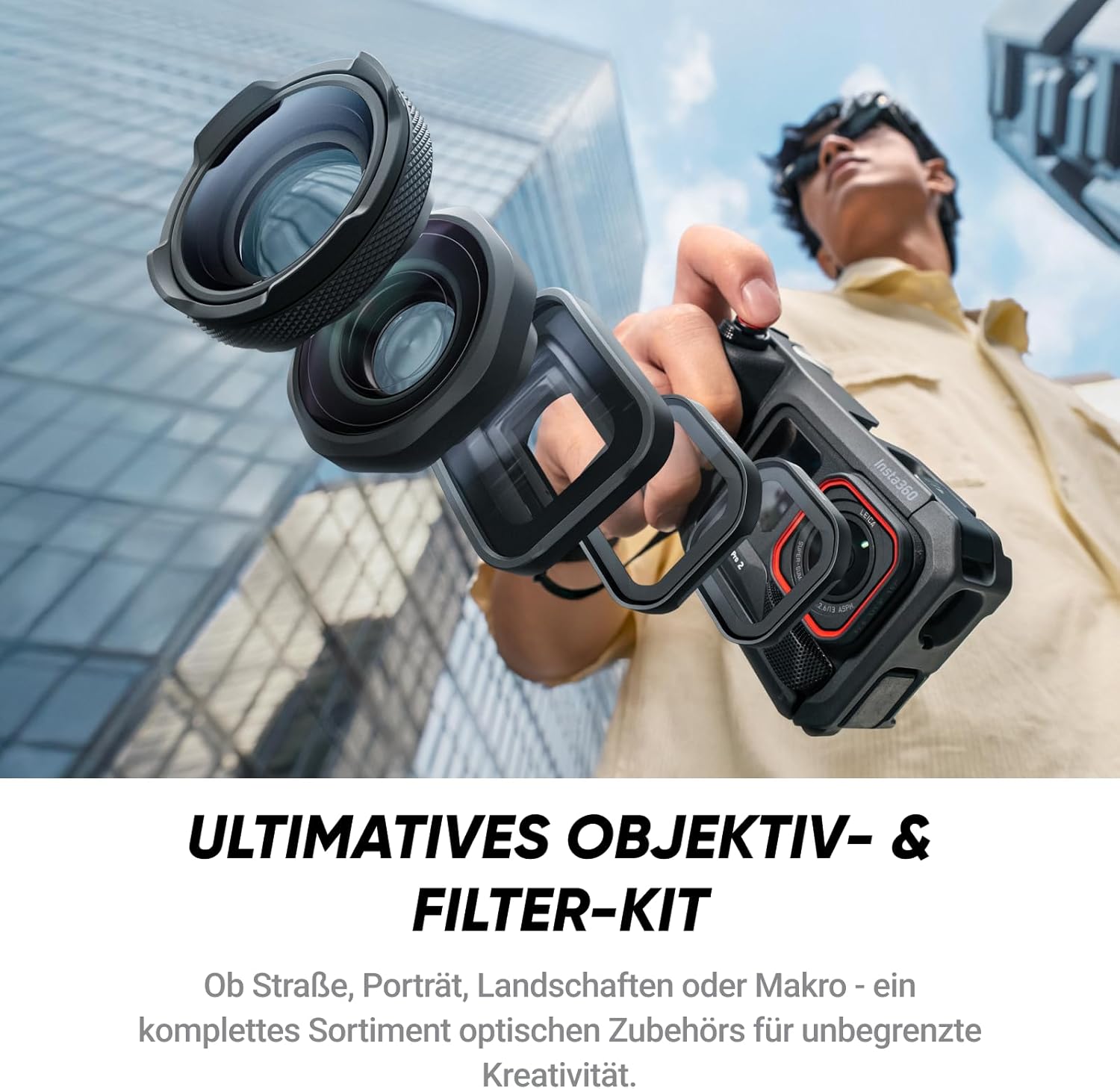 Thumbnail 2 de Insta360 Ace Pro 2 Ultimatives Videography-Bundle mit Xplorer Pro-Grip-Kit und Leica-Objektiv