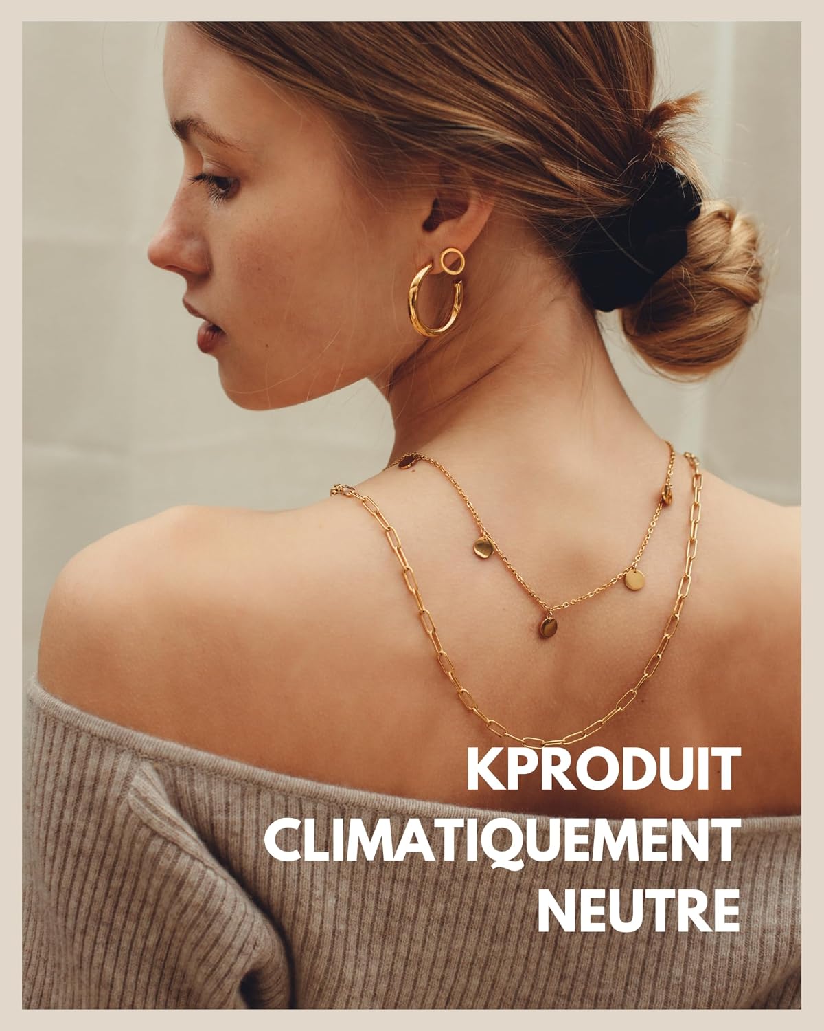 Thumbnail 5 de Collier GD GOOD.designs EST. 2015 “Simple Trend Chain” avec plaquette plaquée or, argent ou or rose