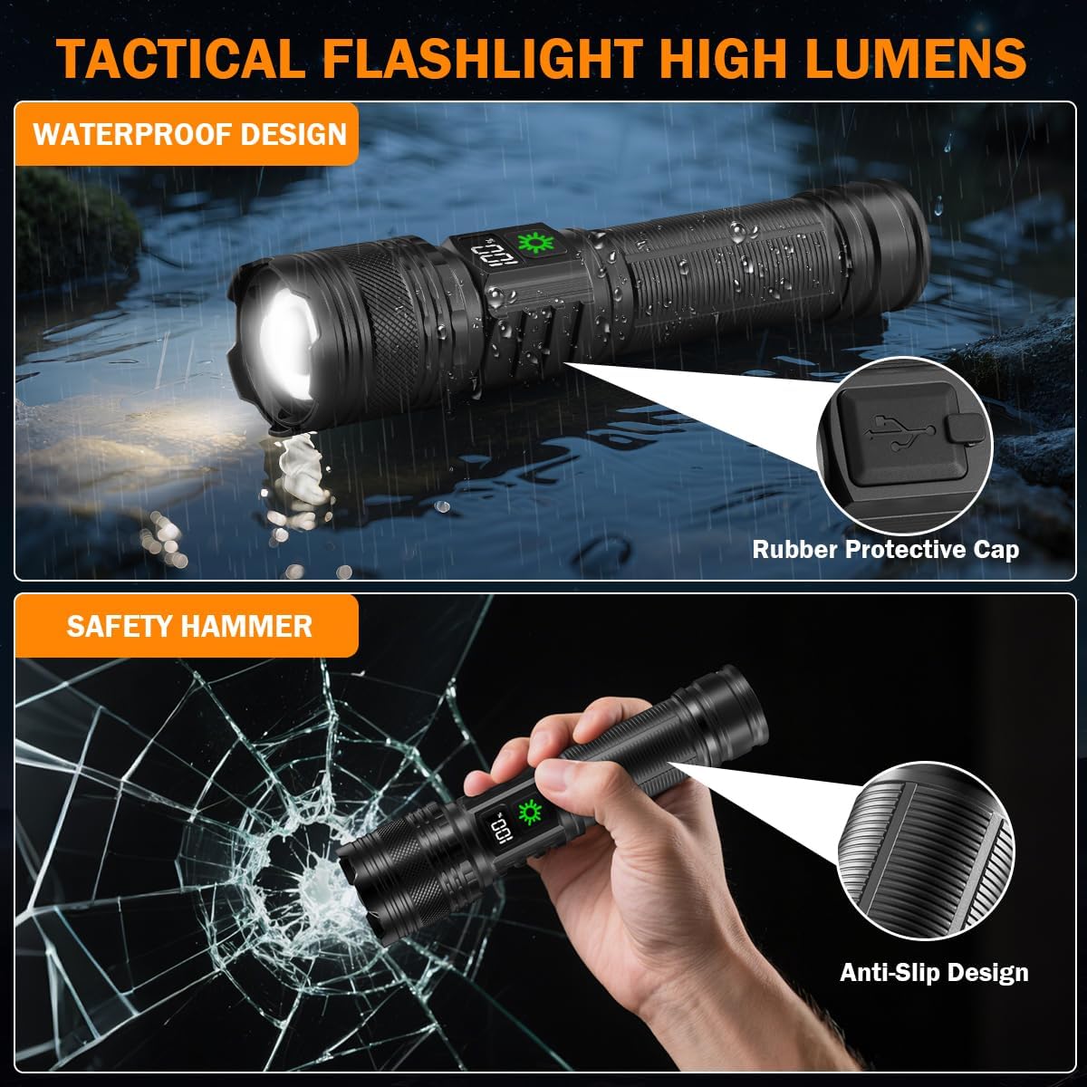 Thumbnail 5 de 9900FL Rechargeable Flashlight 3-pack 🔦