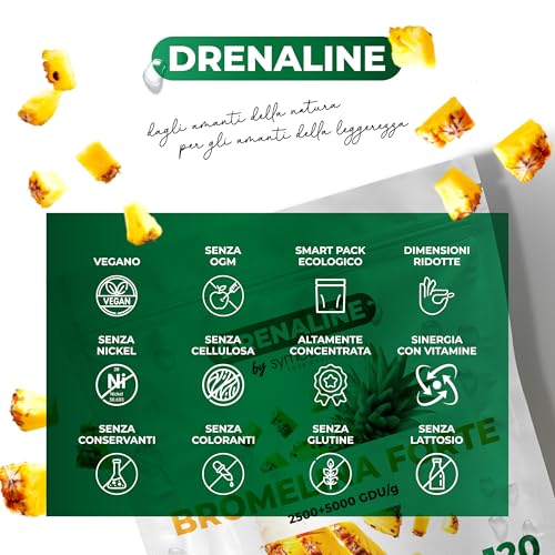 Thumbnail 1 de Symbeauty Bromelina Forte Drenaline 120 Cpr (4 mesi) – Complex Vegano, Made in Italy