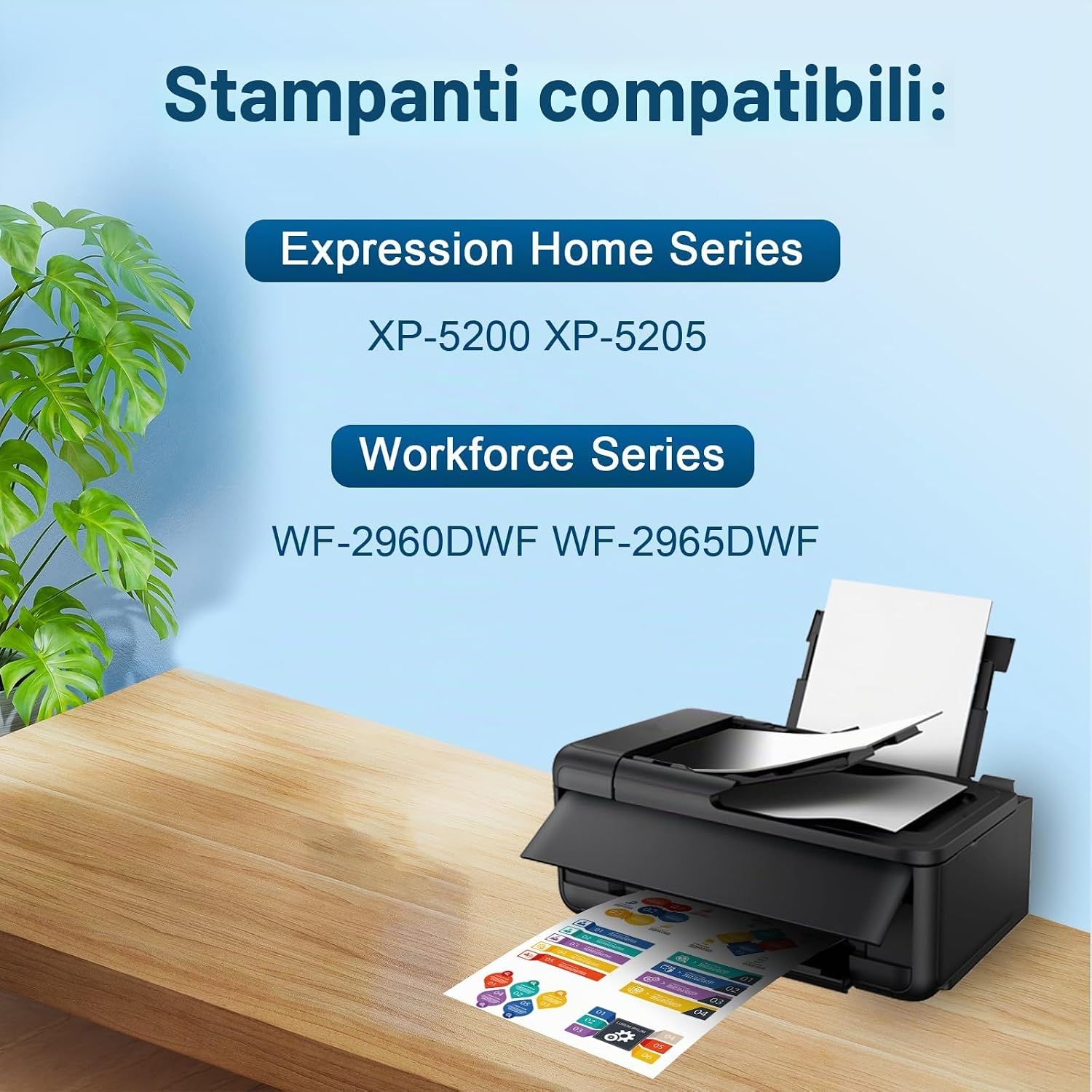Detalle de Jagute 10 Pacchetti Cartucce 503XL compatibili con Epson: kit multipack per XP-5200/XP-5205 e WF-2960/WF-2965