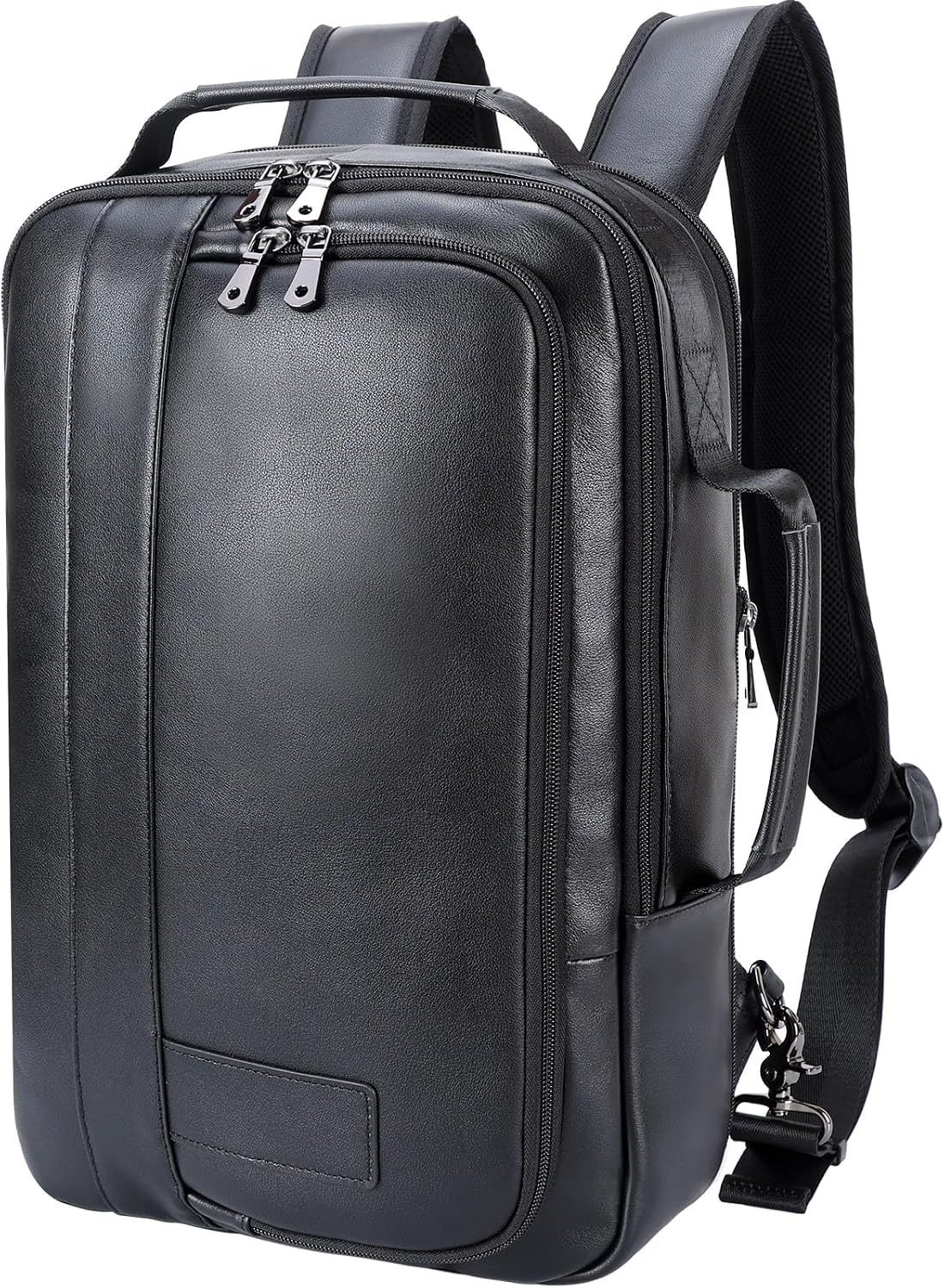 Detalle de TIDING Leather 15.6" Laptop Backpack for Men 💼