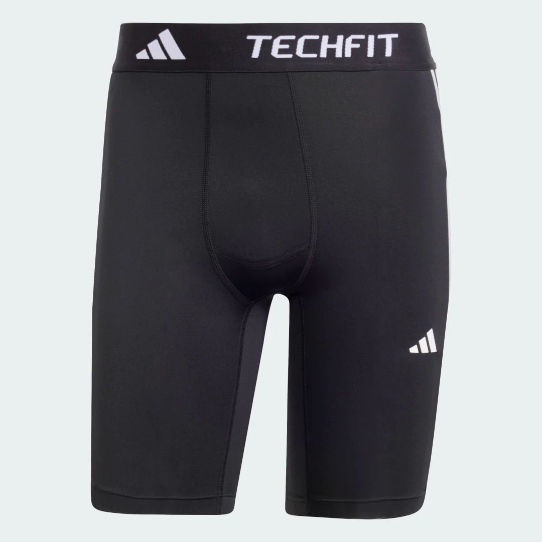 Thumbnail 3 de Mallas cortas de compresión Adidas TECHFIT Training 3-Stripes – negro