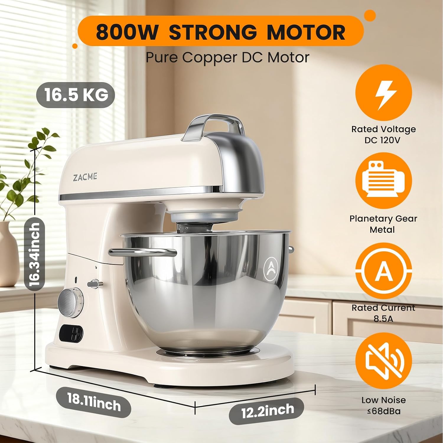 Thumbnail 5 de ZACME Commercial Stand Mixer 8.4 qt