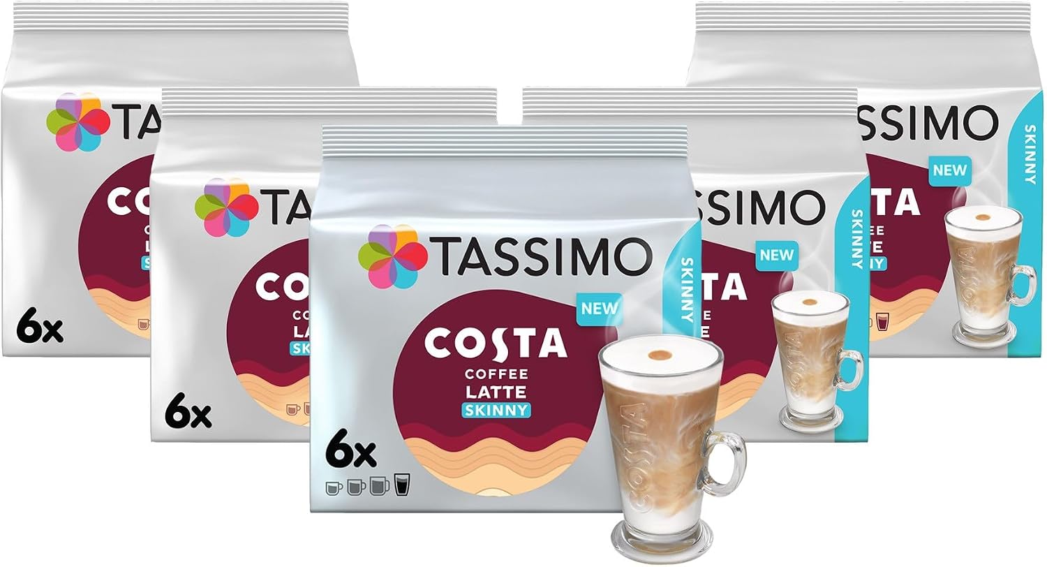 Detalle 2 de Tassimo Costa Latte Medium Roast Pods (40 Cups) – Pack of 5