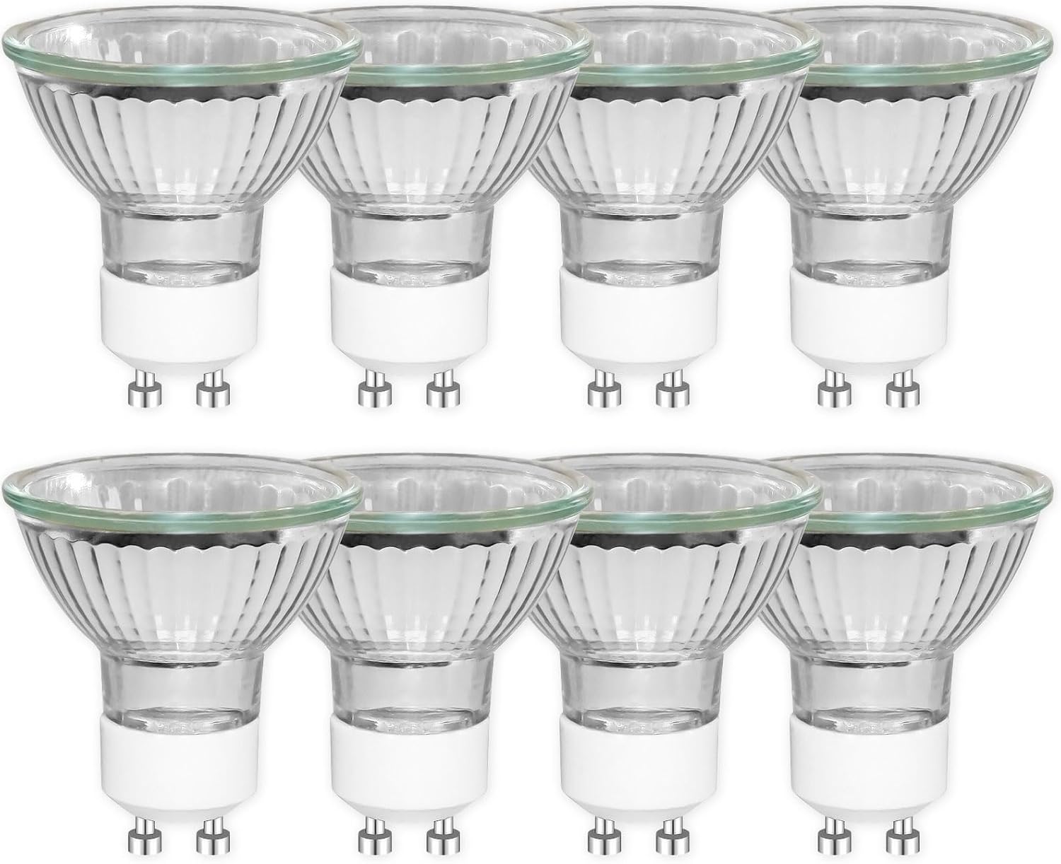 Caldarax 8x GU10 MR16 Halogen, 35 W dimmbar (230 V) – warmweiß 2800 K, 45° Abstrahlwinkel