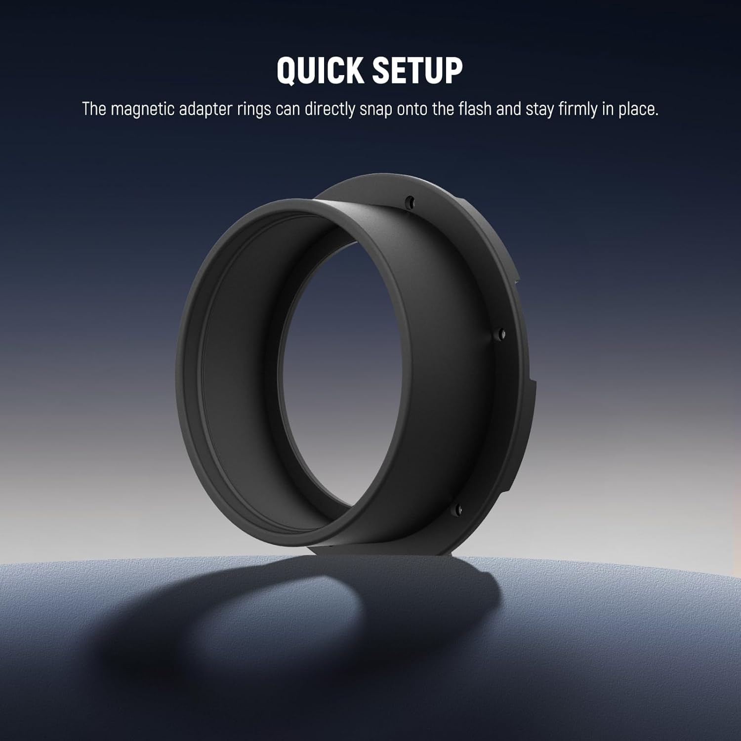 Thumbnail 5 de NEEWER Flash Silicone Diffuser with Honeycomb Grid & Magnetic Adapter Ring (for Godox V1/V1 Pro & NEEWER Z1/Z2 round flashes)