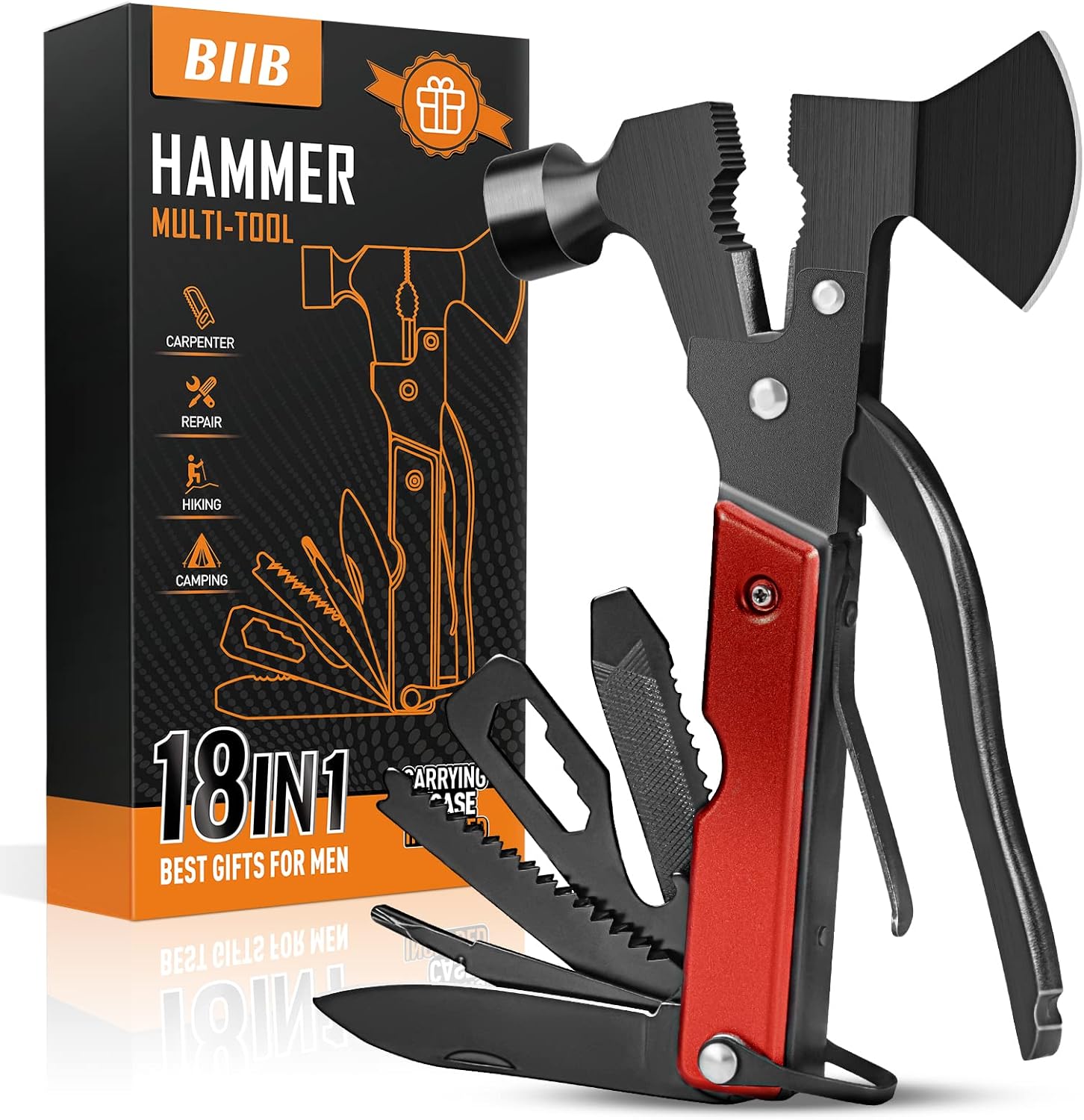 BIIB Idee Regalo Uomo Martello 12 funzioni