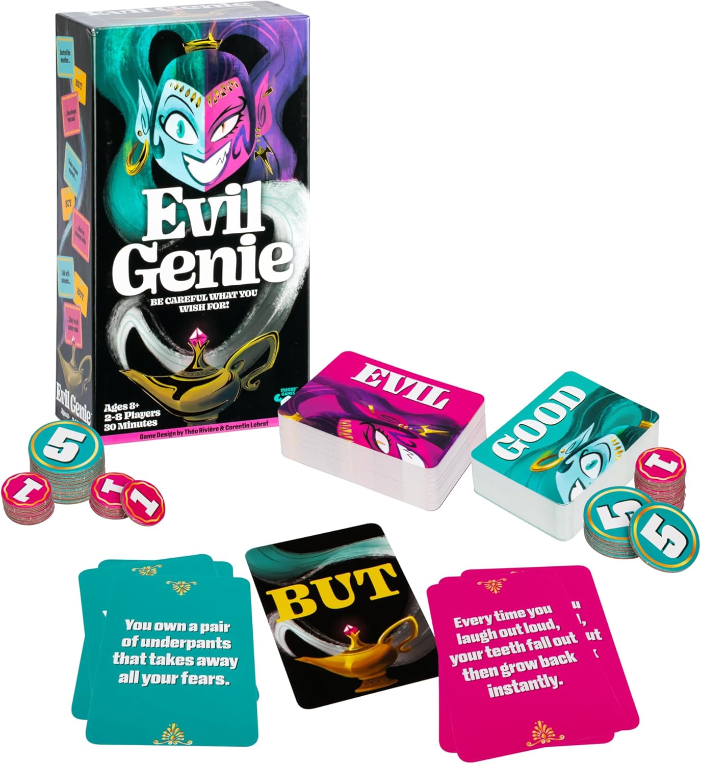 Detalle 2 de Evil Genie Party Game for 2โ8 Players ๐ฒ