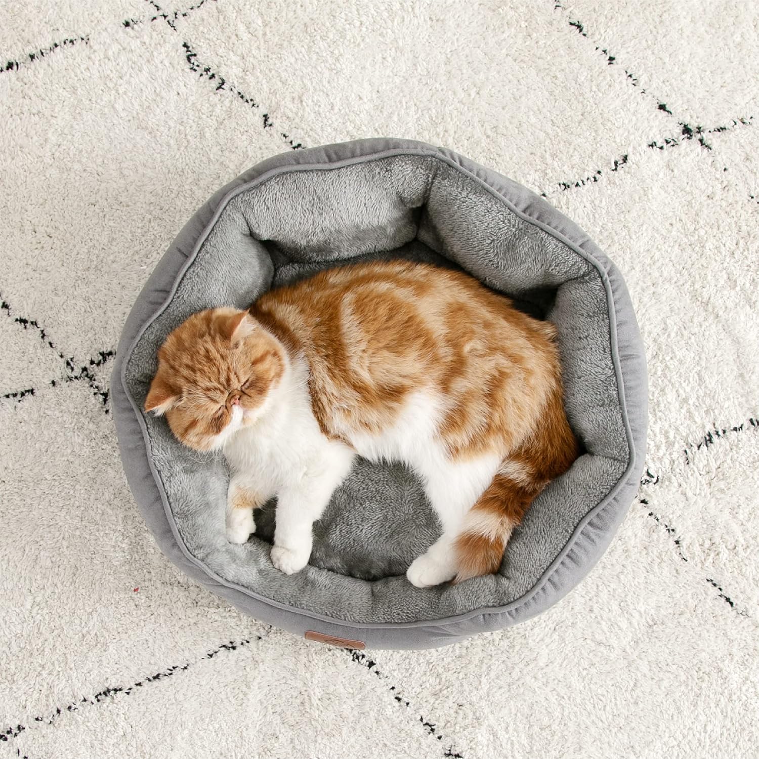 Detalle de BEDSURE Katzenbett waschbar 51x48x15 cm