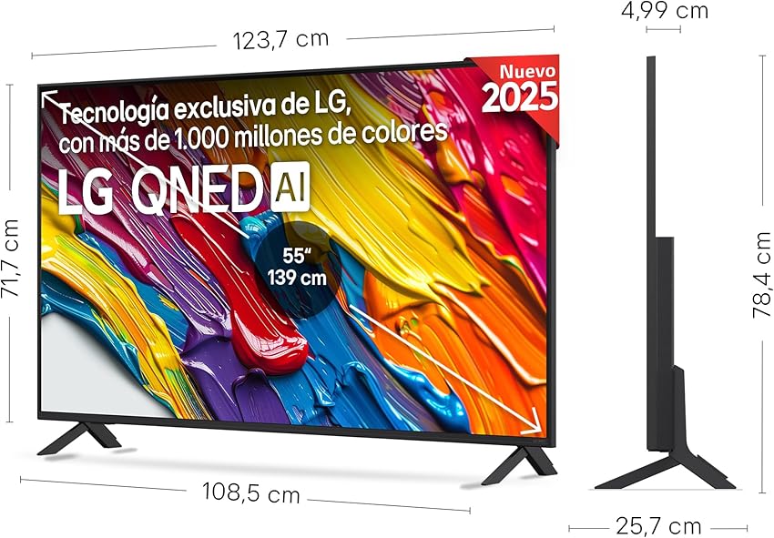 Detalle 2 de LG 55QNED84A6C TV 4K QNED EVO 55"