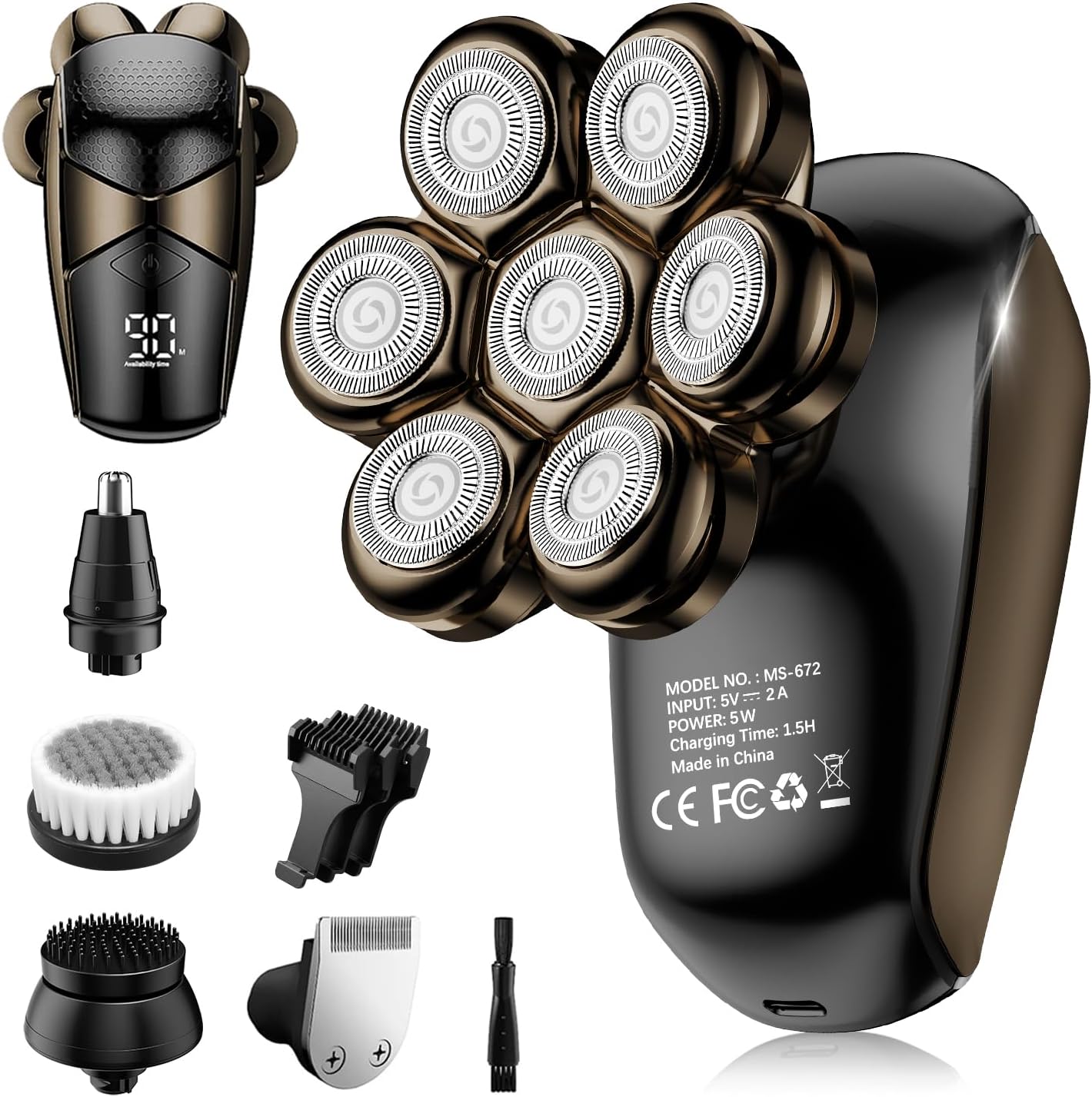 Detalle de SHPAVVER Head Shaver IPX7