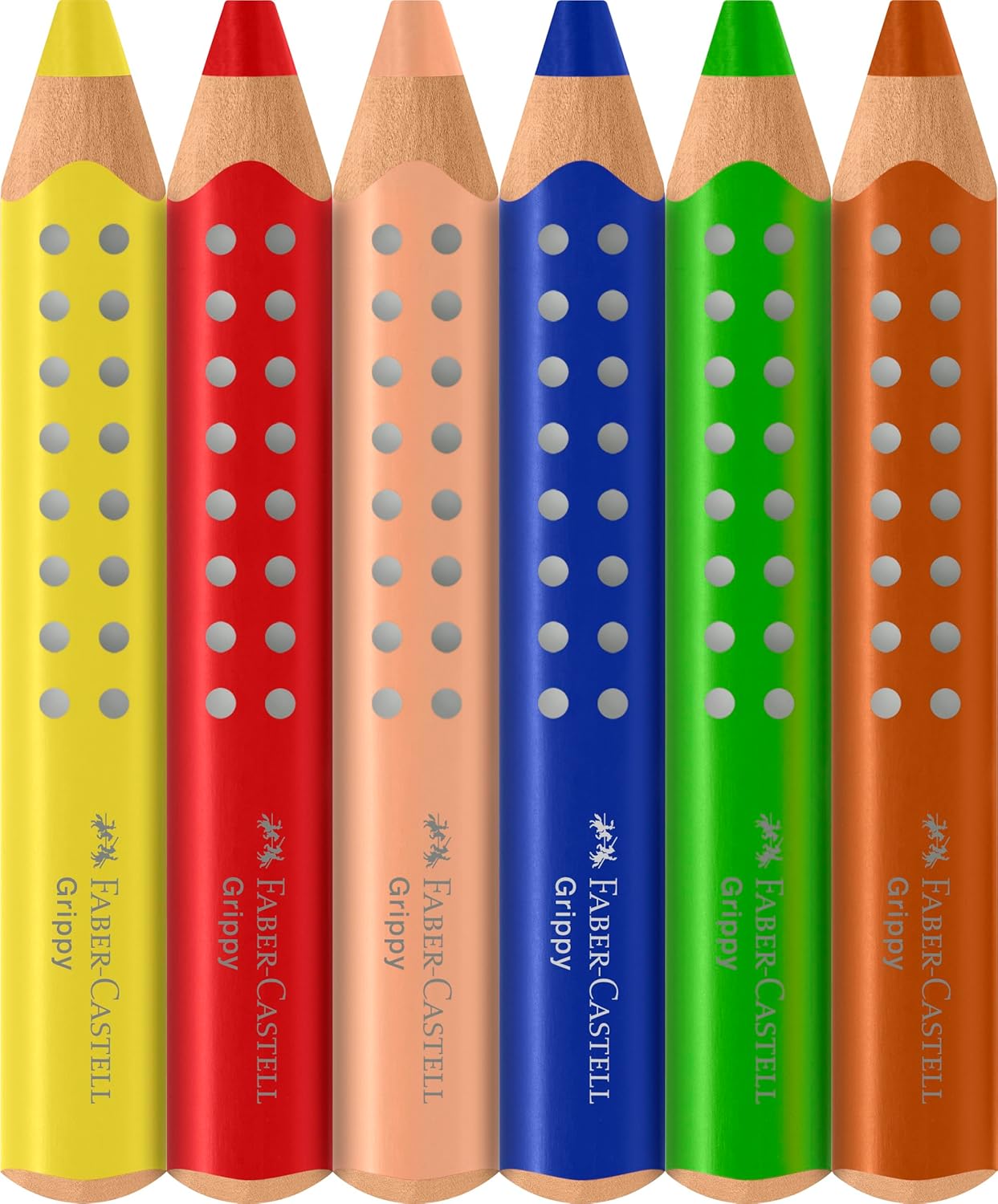 Thumbnail 2 de Faber-Castell 110630 Set Grippy – Jumbo-Buntstifte für Kleinkinder, 6 Farben, 10 mm Mine, dreieckige Form
