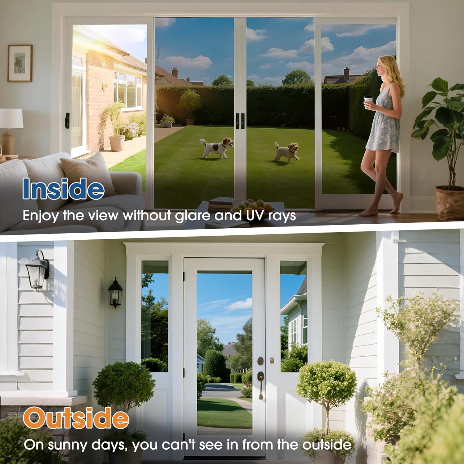 Thumbnail 4 de Lifetree Reflective One Way Window Film Privacy (Silver, 90 x 200cm) for heat control and UV anti-glare