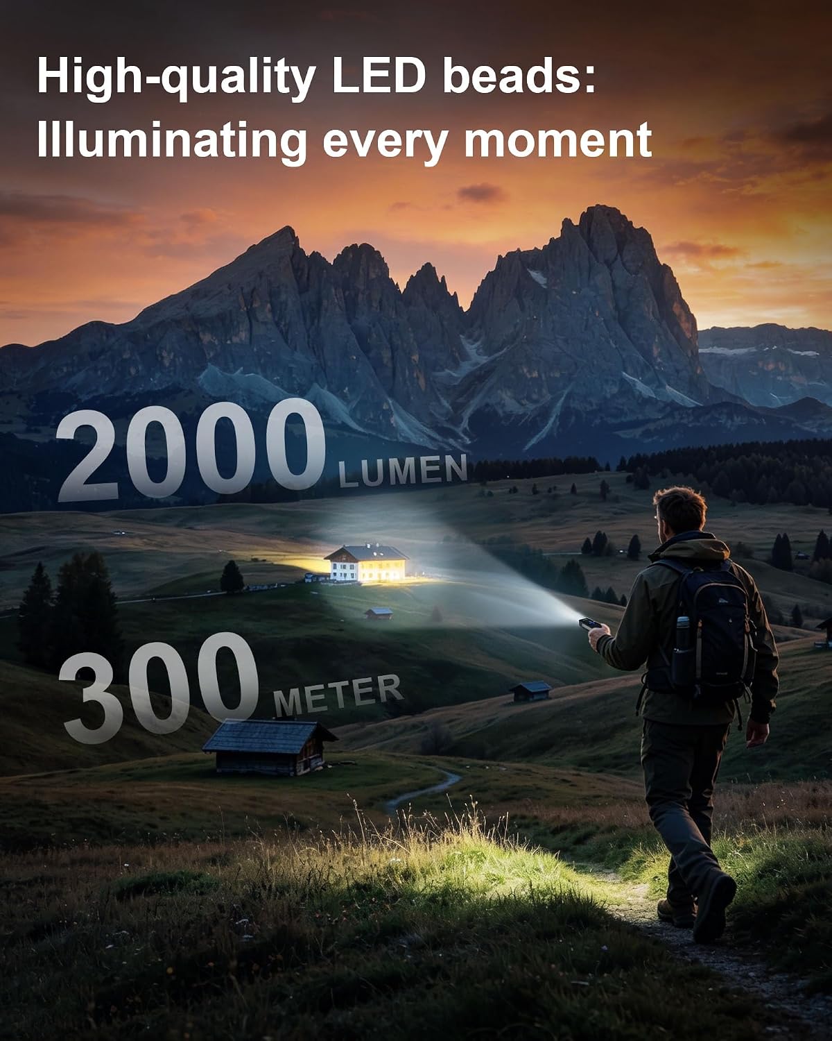 Detalle 2 de Voylite EDC Flashlight 2000 Lumens