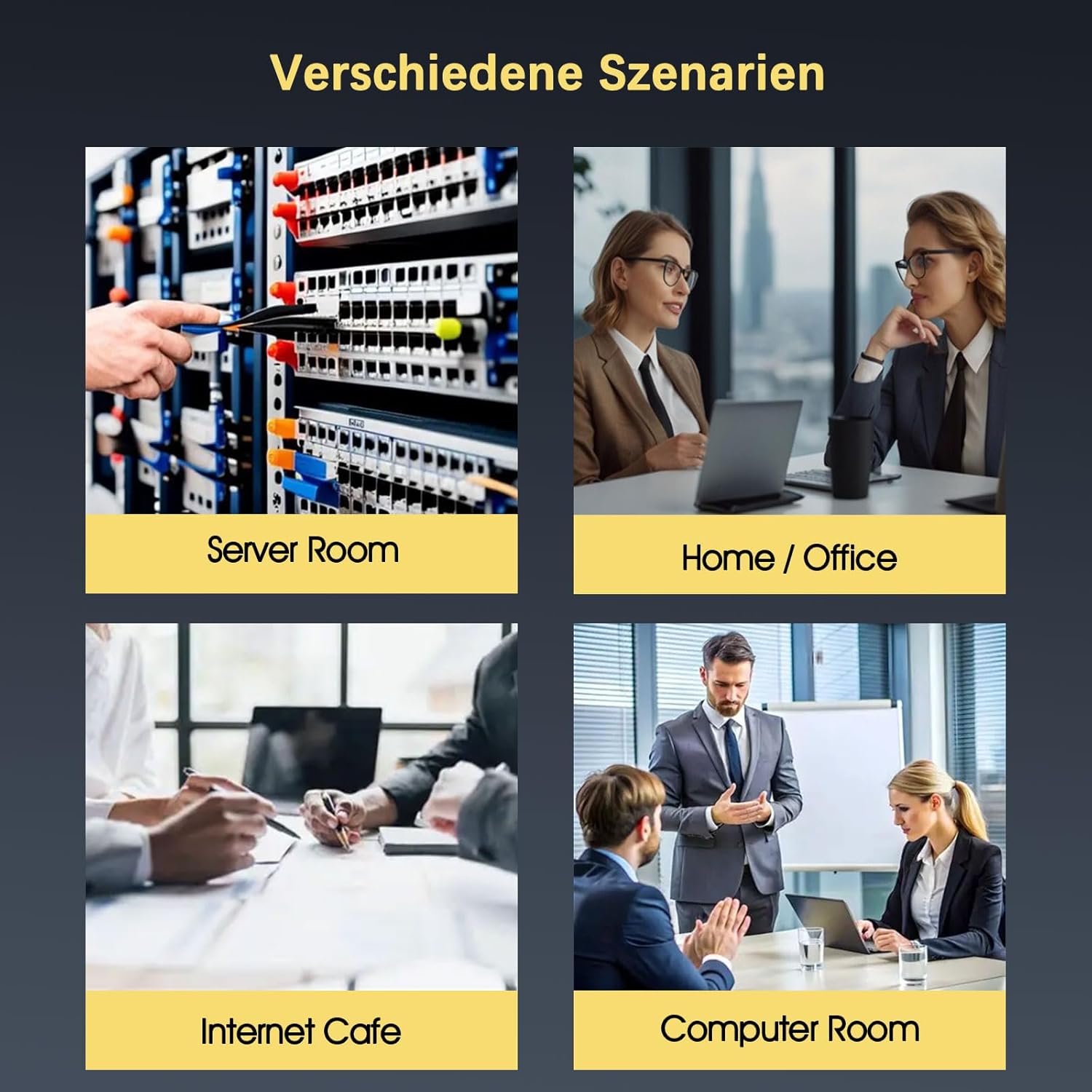 Detalle de iwillink 20x 0,5 m CAT7 Patchkabel – kurzes, geschirmtes LAN-Kabelset (S/FTP, Kupfer, Weiß)