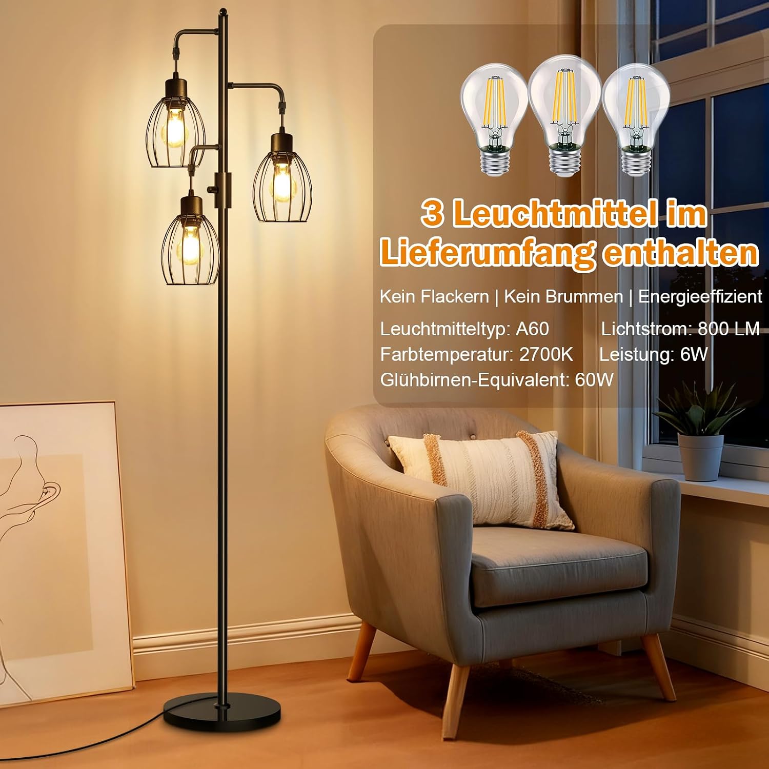 Thumbnail 2 de AmazeFan LED Stehlampe 172 cm Dimmbar
