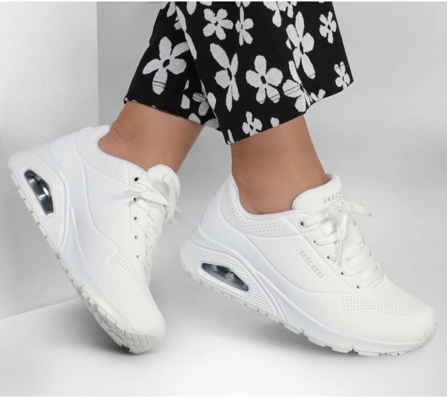 Detalle 2 de Skechers Uno Stand On Air - Scarpe da Ginnastica Donna Bianco 01, 36 EU