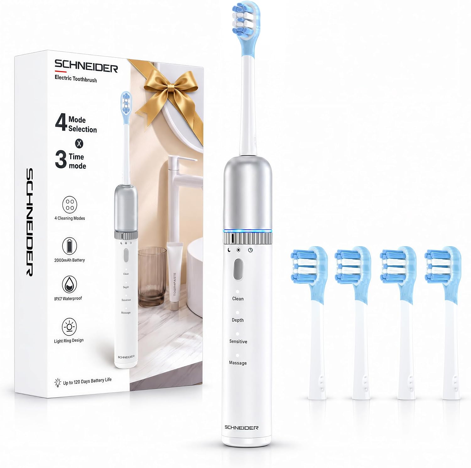Detalle de Schneider Sonic Electric Toothbrush 42,000 VPM
