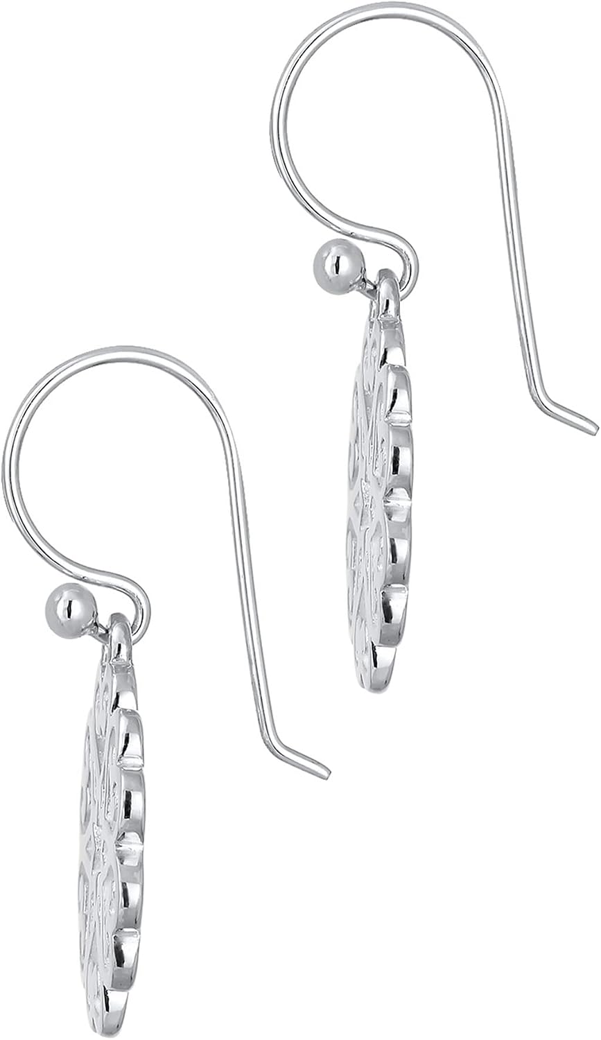Detalle de Elli Damen-Ohrhänger Herz Sterne 925 Silber
