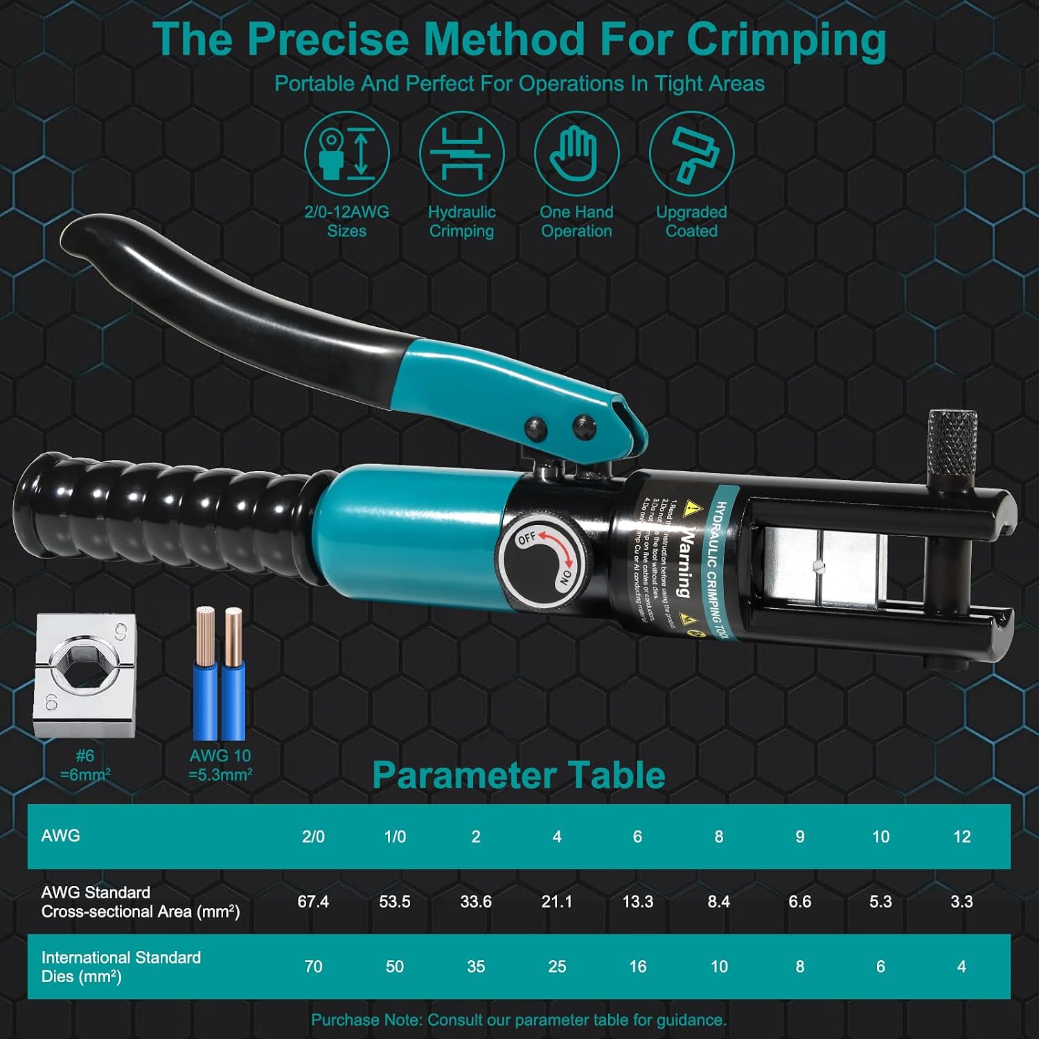 Thumbnail 4 de Brileine Hydraulic Crimping Tool, 10-Ton