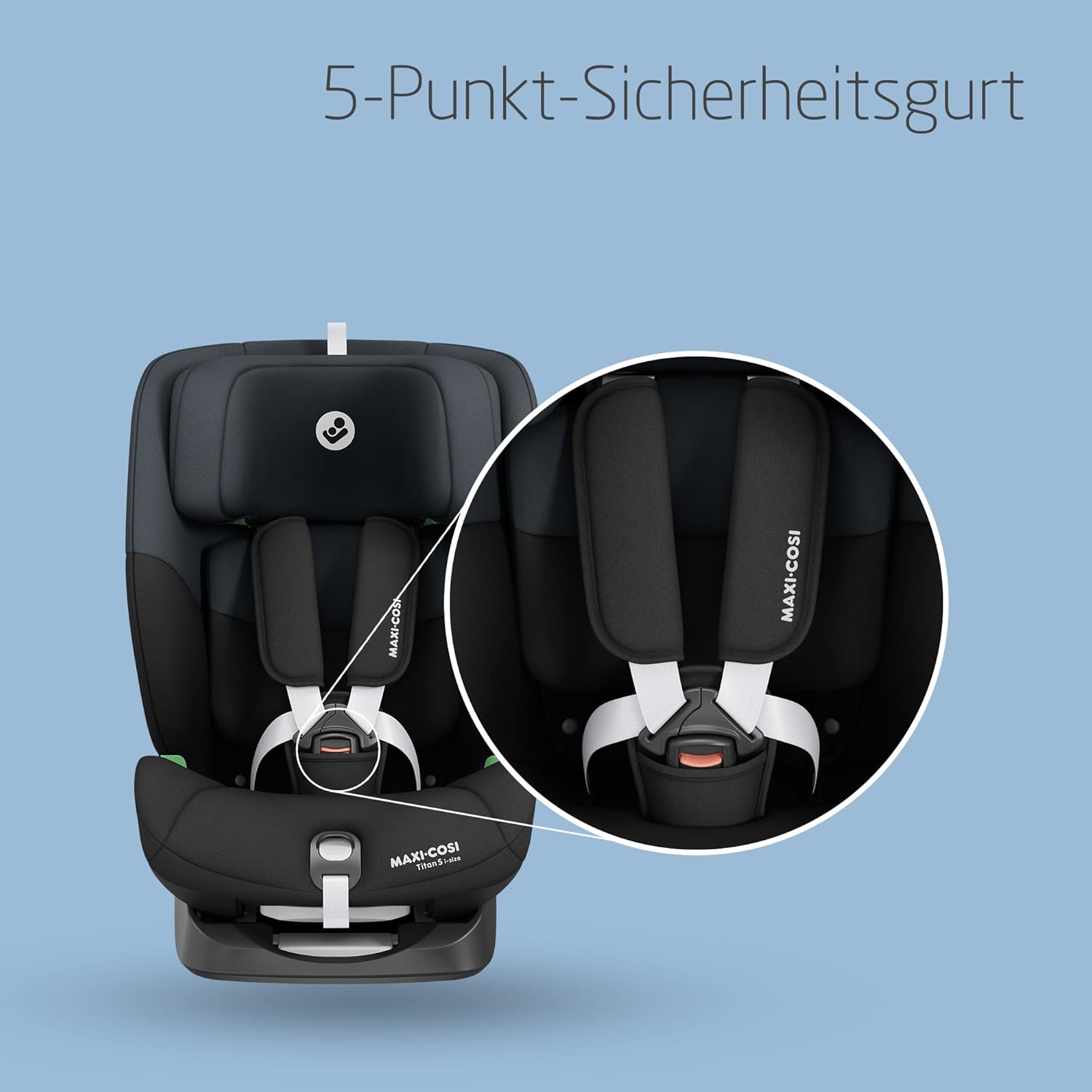 Detalle de Maxi-Cosi Titan S i-Size: Mitwachsender Kinder-Sitz 76–150 cm, 9–36 kg, ISOFIX