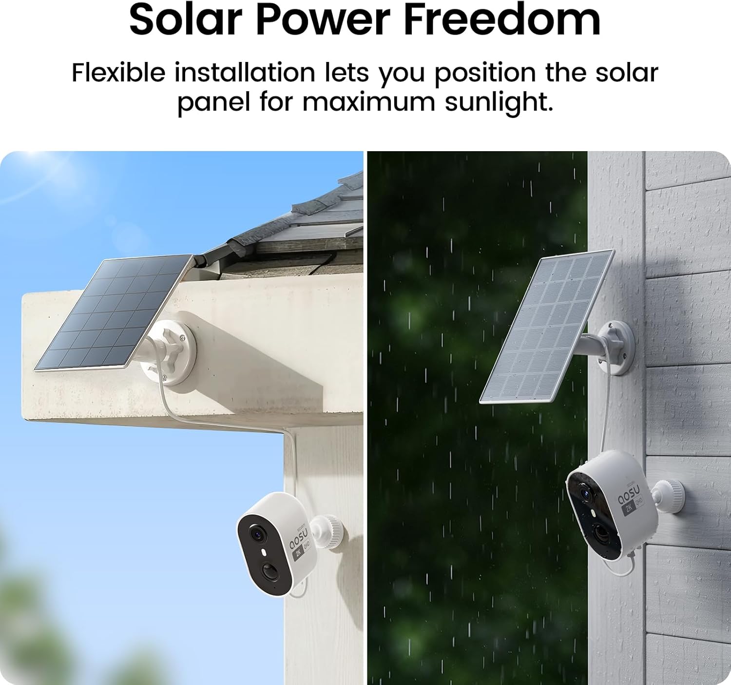 Thumbnail 6 de AOSU 2K Solar Security Cameras Wireless Outdoor Kit (2 Cam) with aosuBase 2.0