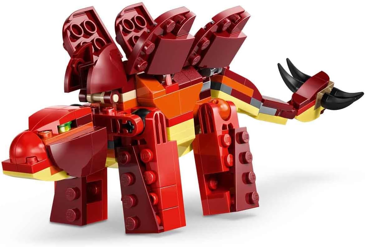 Detalle 2 de LEGO Creator 3-in-1 31379 Wilder Dinosaurier – 3 Bauoptionen mit Velociraptor, Stegosaurus oder Flugsaurier