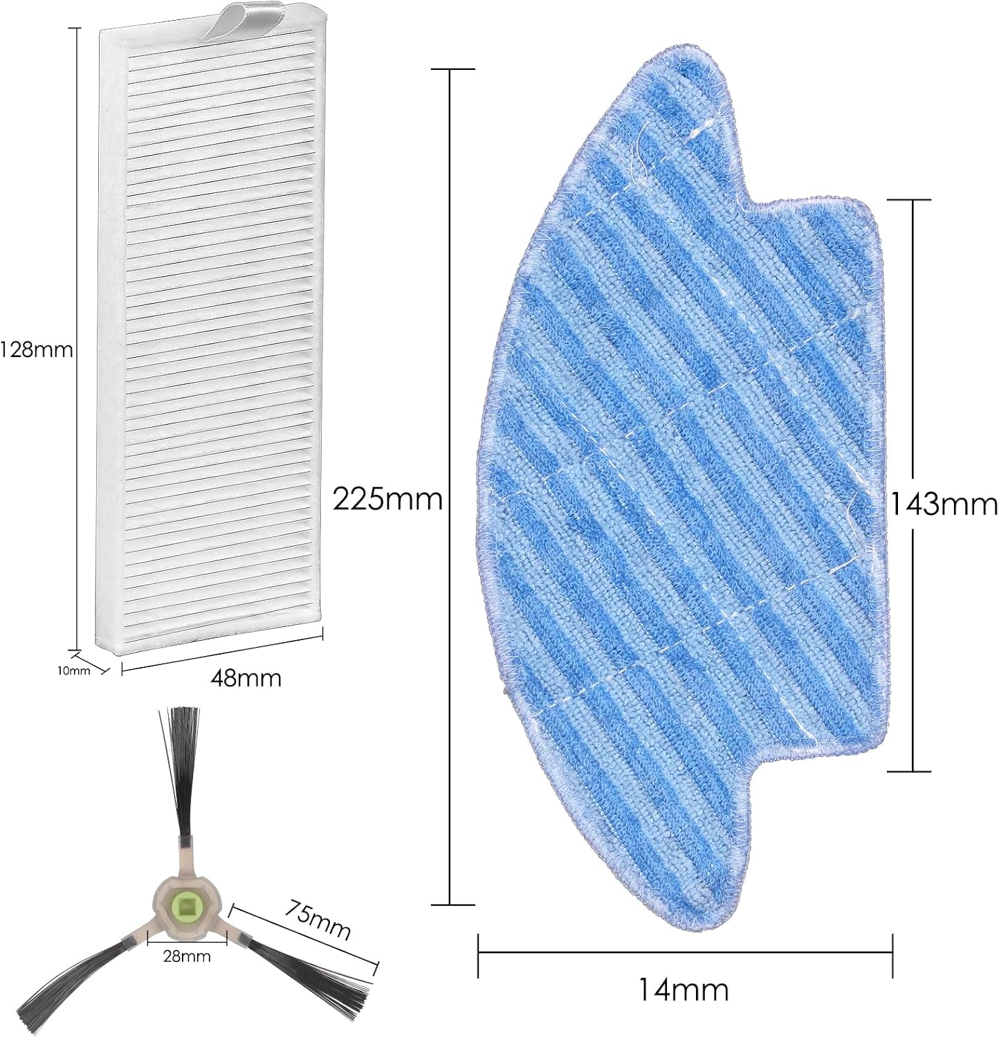 Thumbnail 6 de COWINORY accessoireset voor Lefant M210 en OKP Life robotstofzuigers, 22 stuks