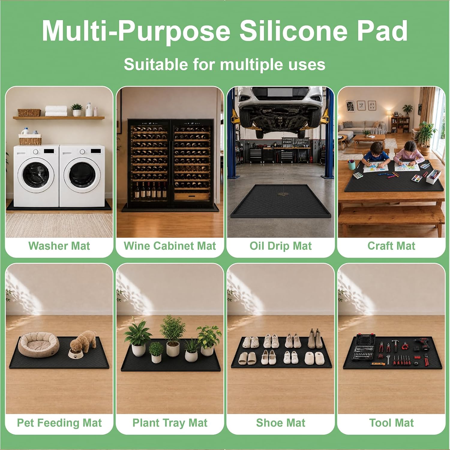 Thumbnail 6 de YLNJT PSP-2 Silicone Washing Machine Drain Pan, 58 x 34.5-Inch, 1-Inch Edge