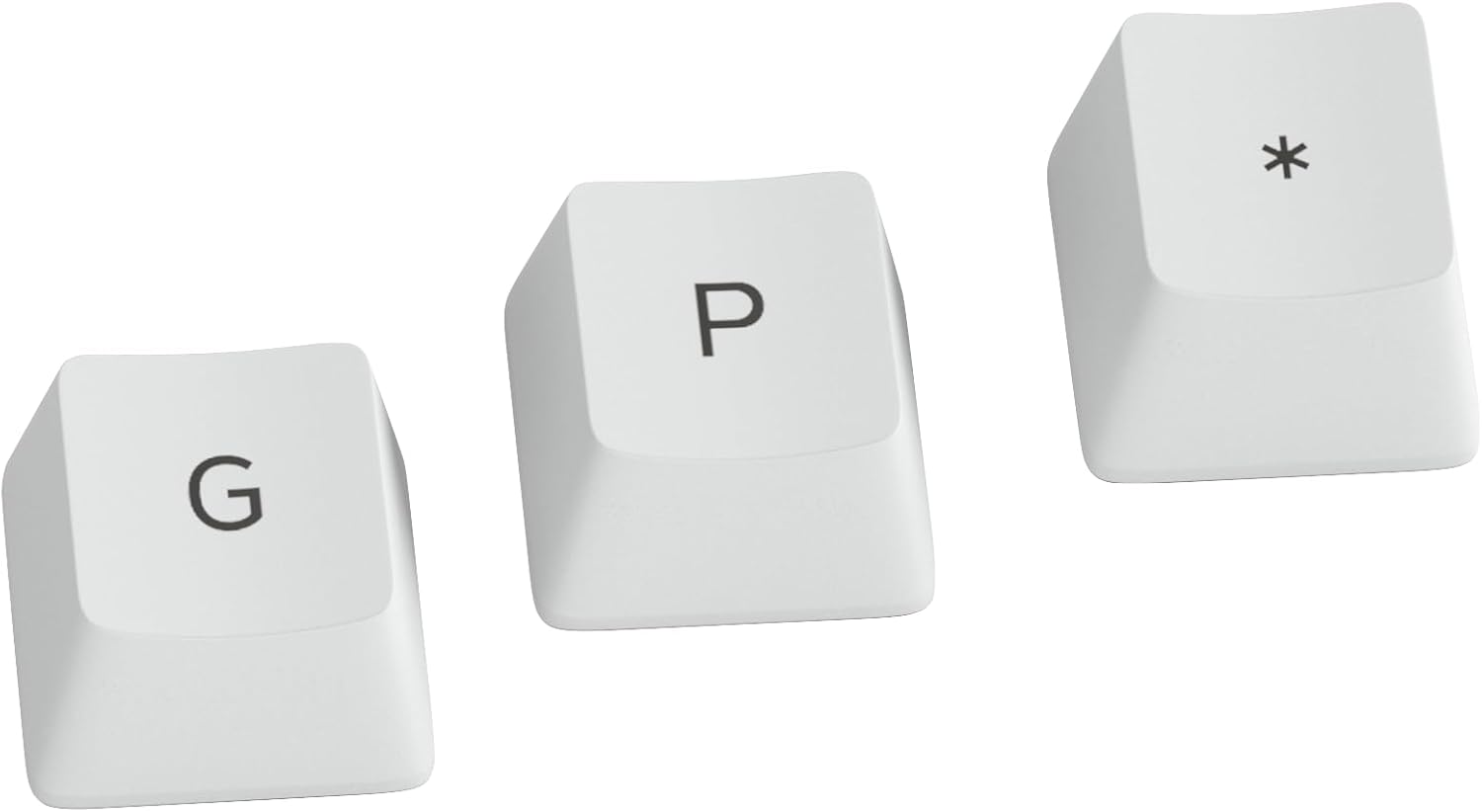 Detalle 2 de GLORIOUS Gaming 115x GPBT Cherry Profile Keycaps in Arctic White