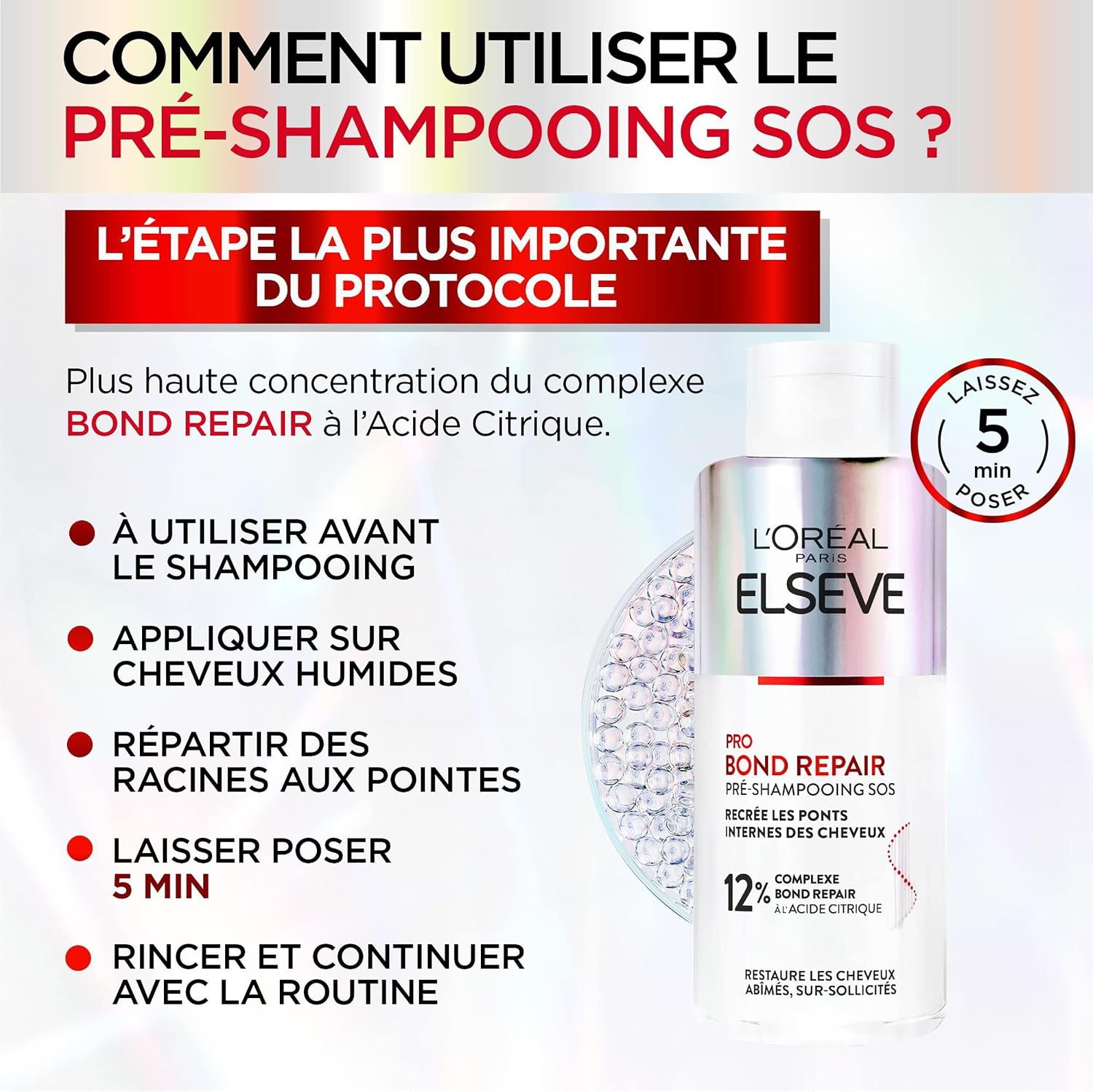 Thumbnail 4 de L’Oréal Paris Elseve Pro Bond Repair SOS Pre-Shampoo 200 ml – Rigenera i Ponti Interni dei Capelli