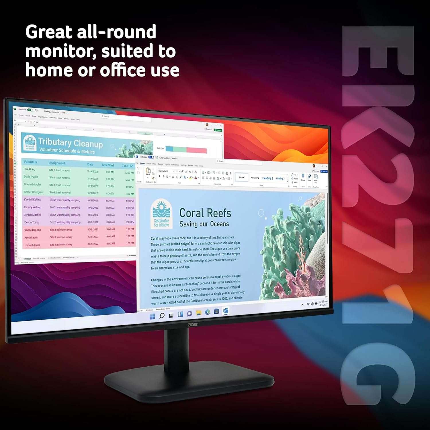 Detalle 2 de Acer EK271 27-inch 1080p 120Hz monitor