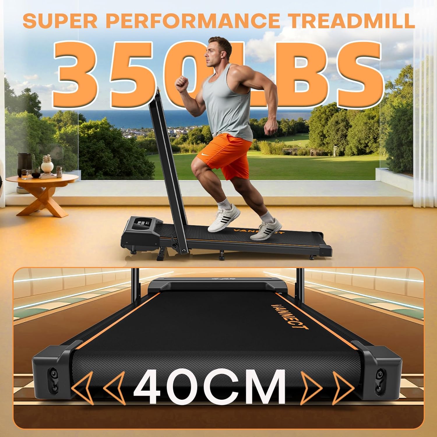 Thumbnail 5 de 6 in 1 Folding Treadmill 2.75HP 350lbs