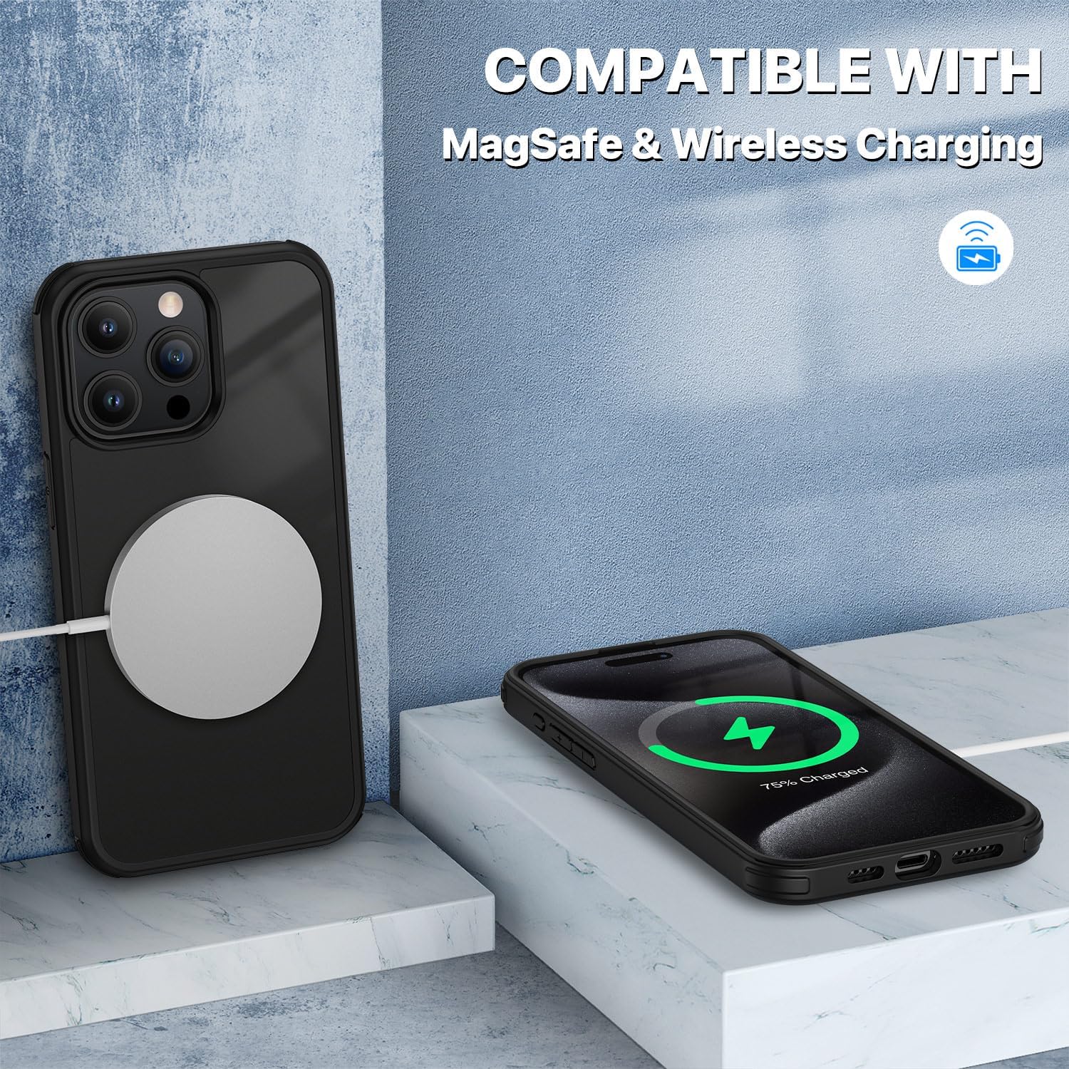 Thumbnail 5 de CENHUFO iPhone 15 Pro Max full‑body case 360°