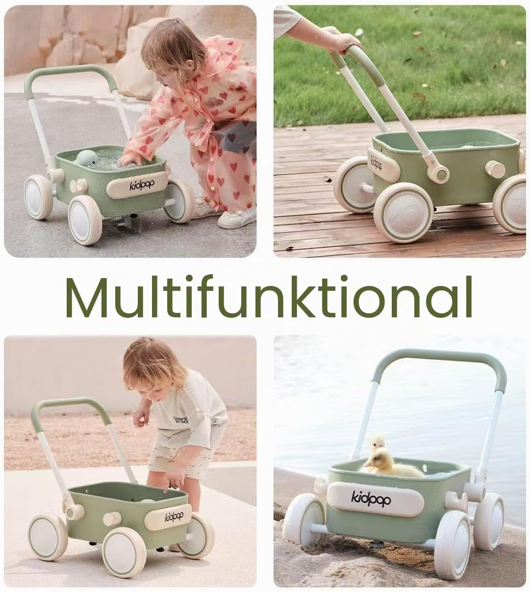 Detalle de Kidpop PULA 2-in-1 Lauflernwagen – Lila: Sicherer Lern- und Spielwagen für Kleinkinder von 7 Monaten bis 4 Jahren