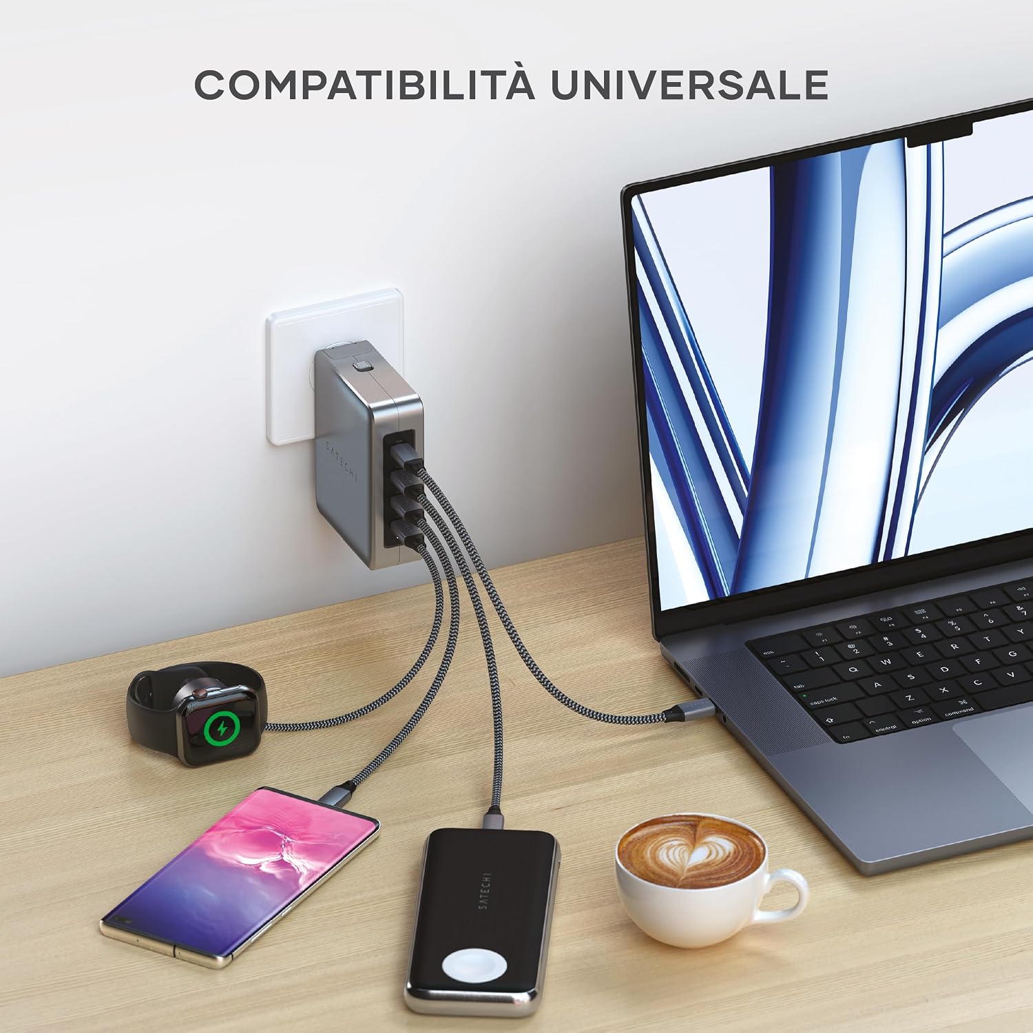 Thumbnail 4 de SATECHI Caricatore USB C GaN 145W 🔌