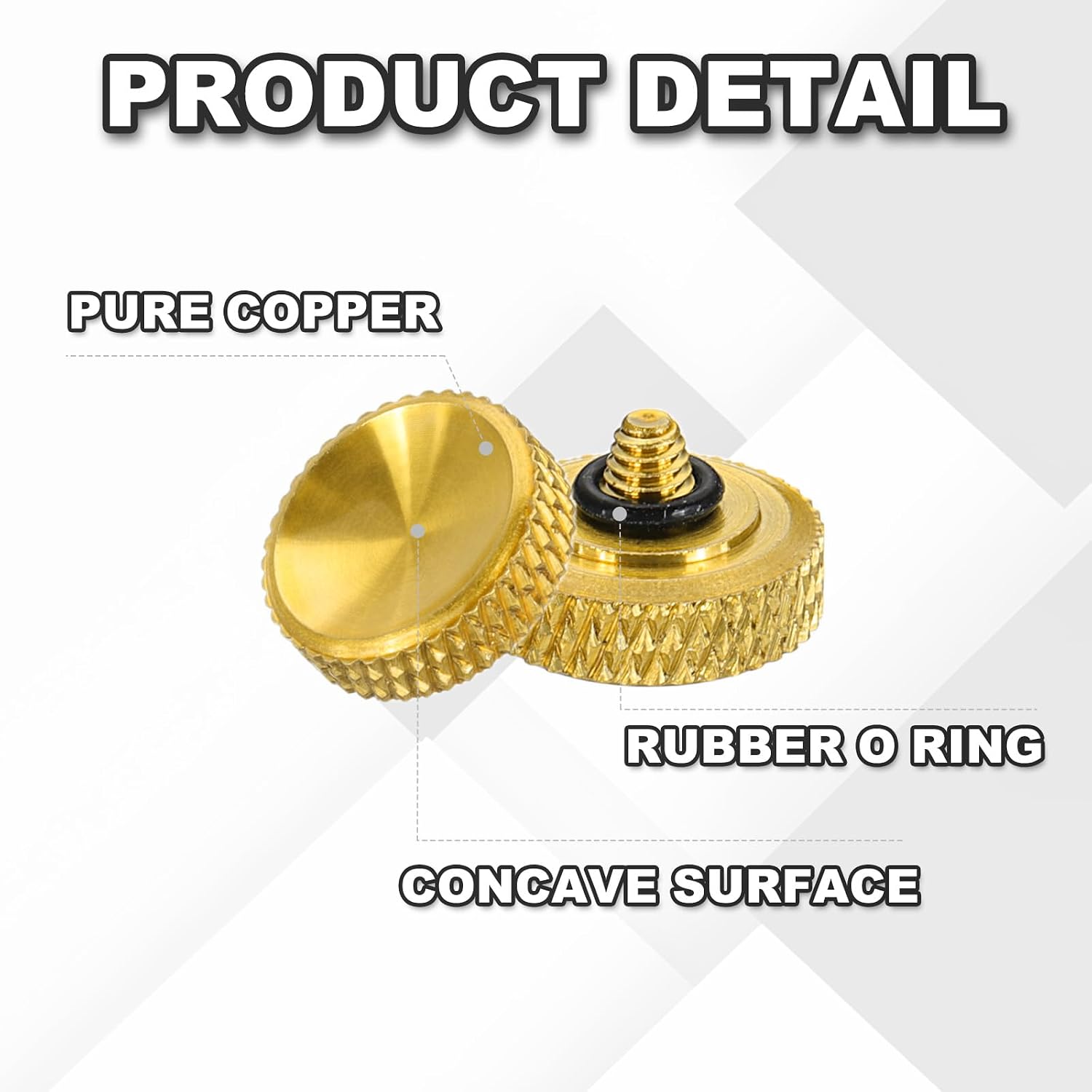Thumbnail 2 de PATIKIL 12mm Camera Shutter Button Gold