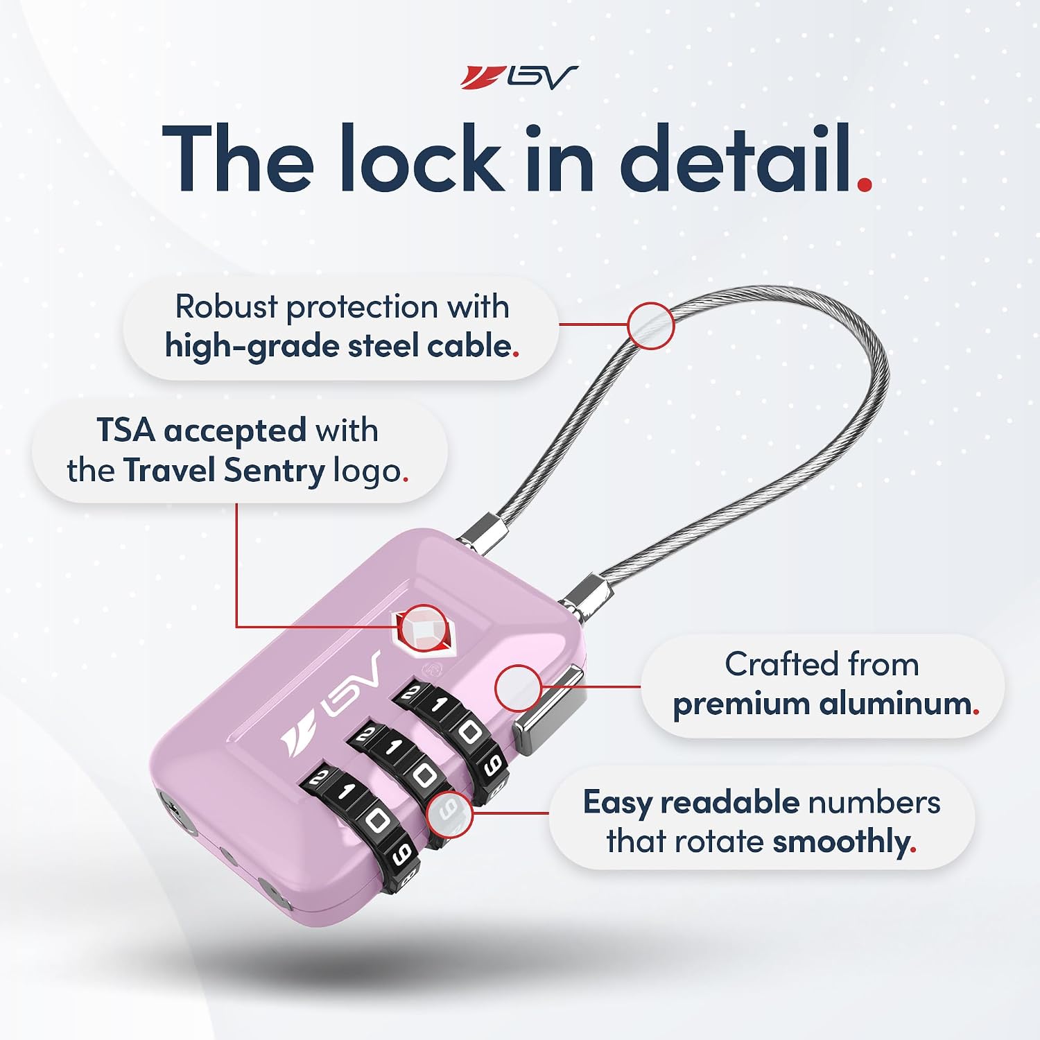Thumbnail 6 de BV Luggage Locks 4-Pack