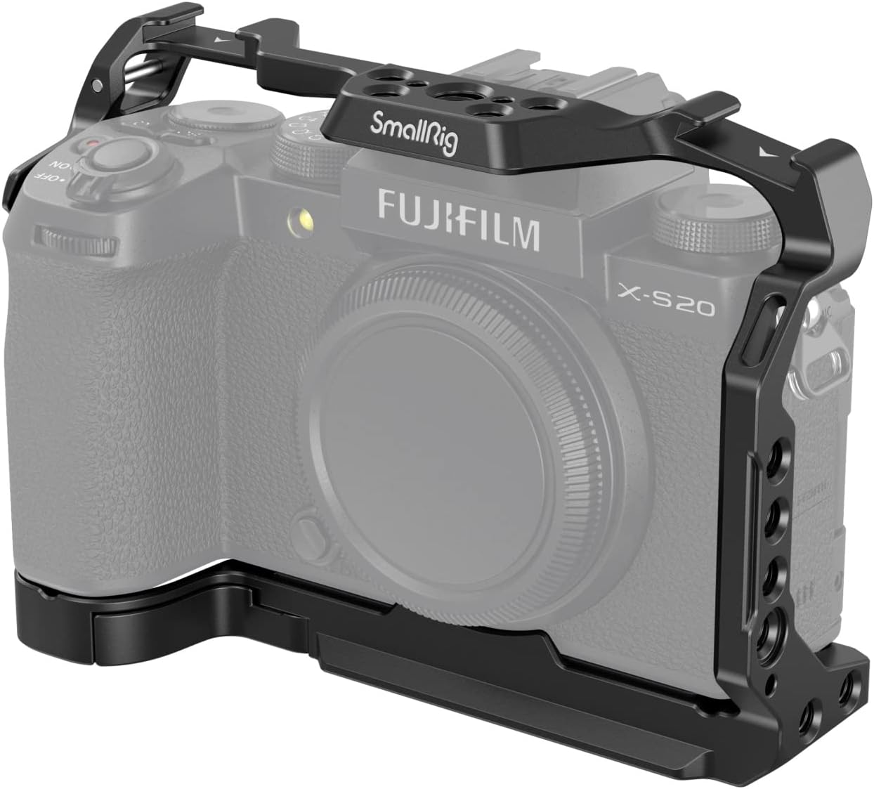 Detalle de SMALLRIG 4230 camerakooi voor FUJIFILM X-S20 met Arca-Swiss-plaat