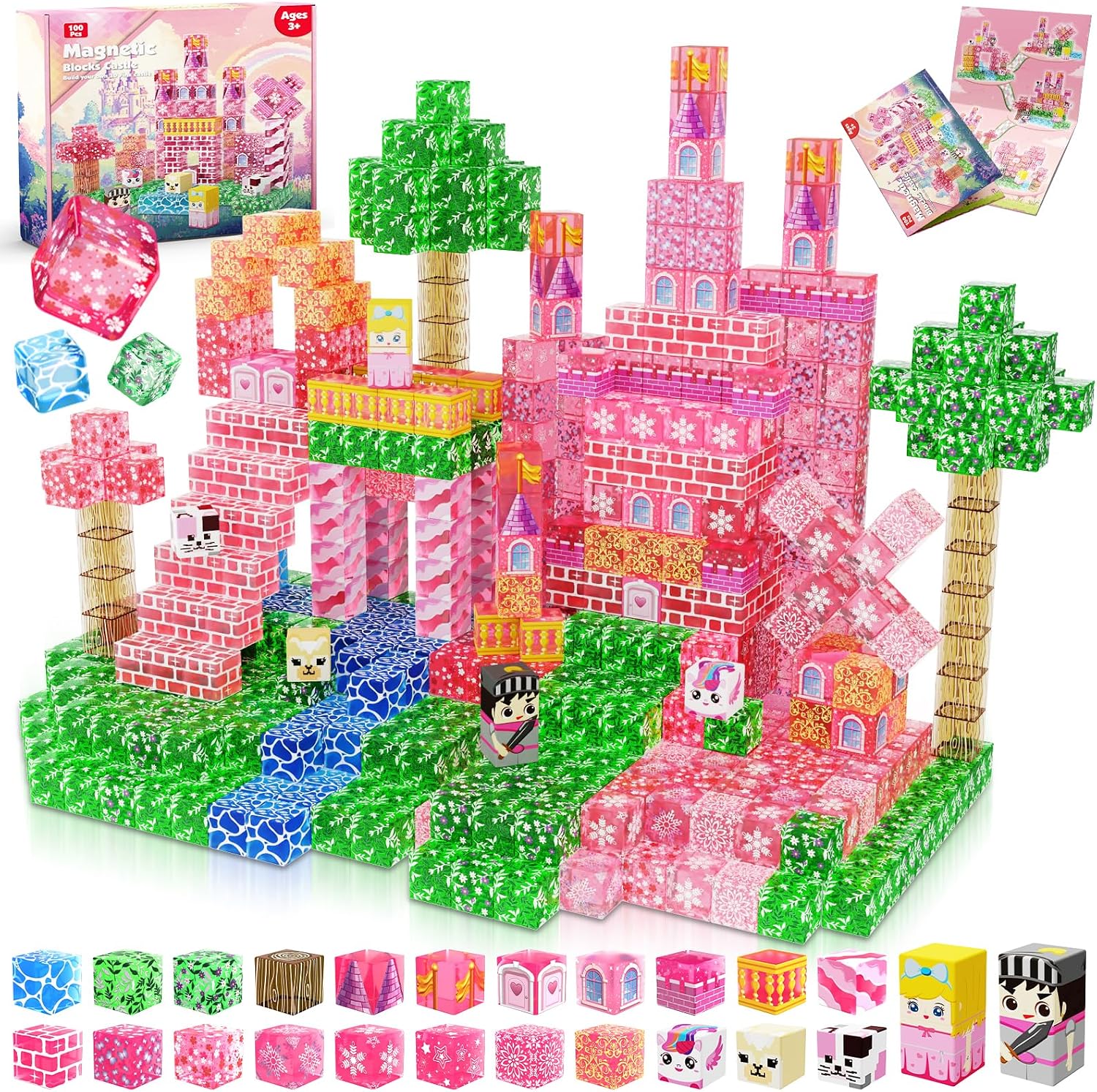 Detalle de Magnetic Blocks 100PCS magnetic building blocks