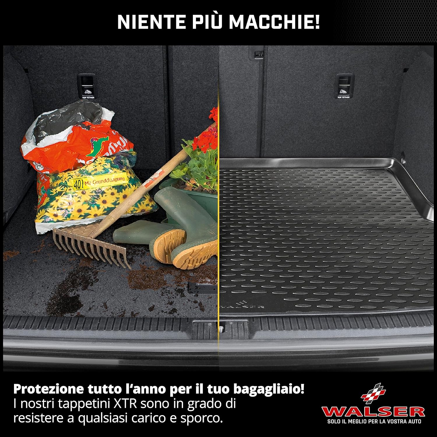 Thumbnail 1 de Walser vasca baule XTR su misura per Opel Zafira A (04/1999-06/2005) – 3ª fila piegata, tappeto lungo