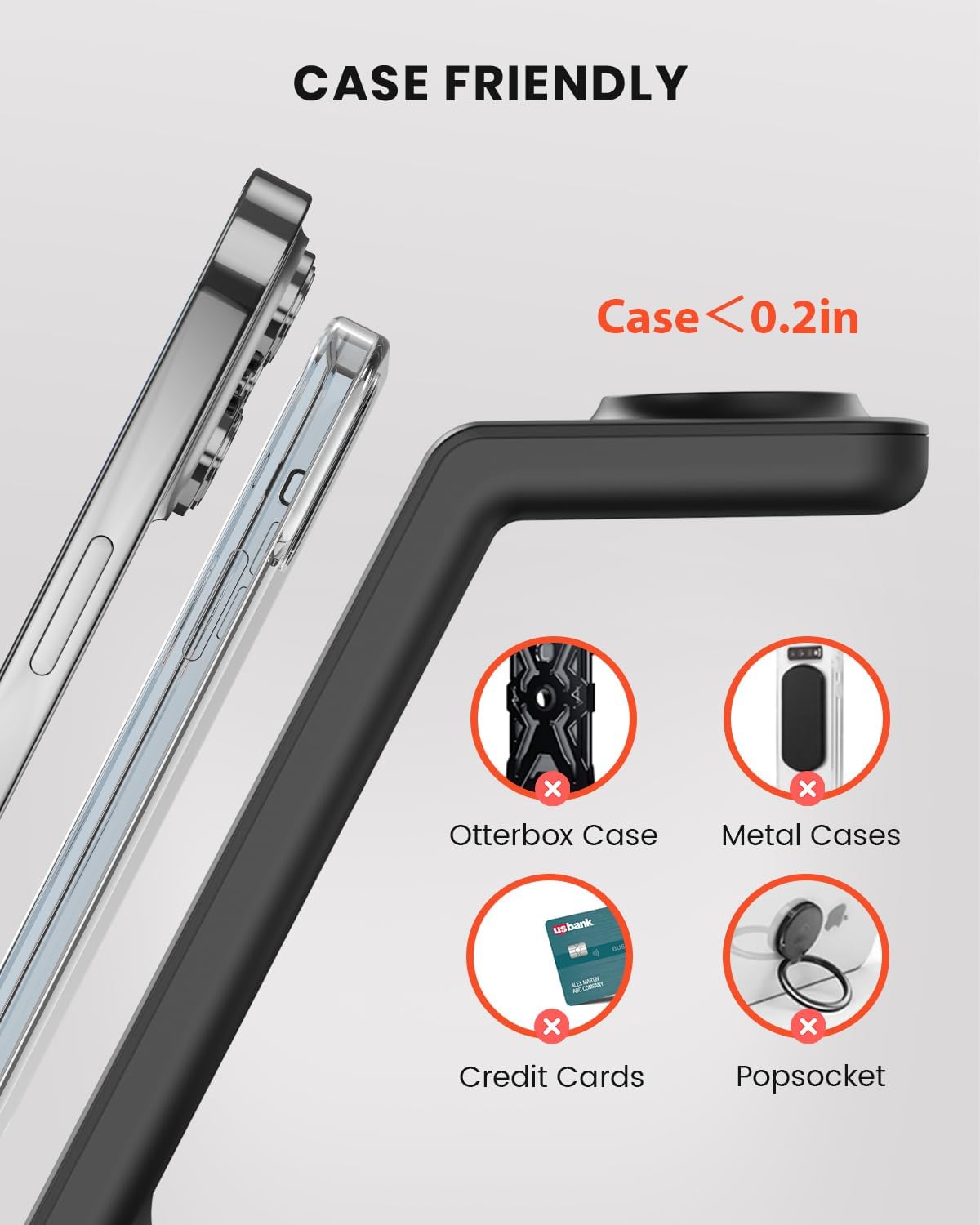 Thumbnail 2 de GEEKERA Wireless Charger Stand 3‑in‑1 for iPhone